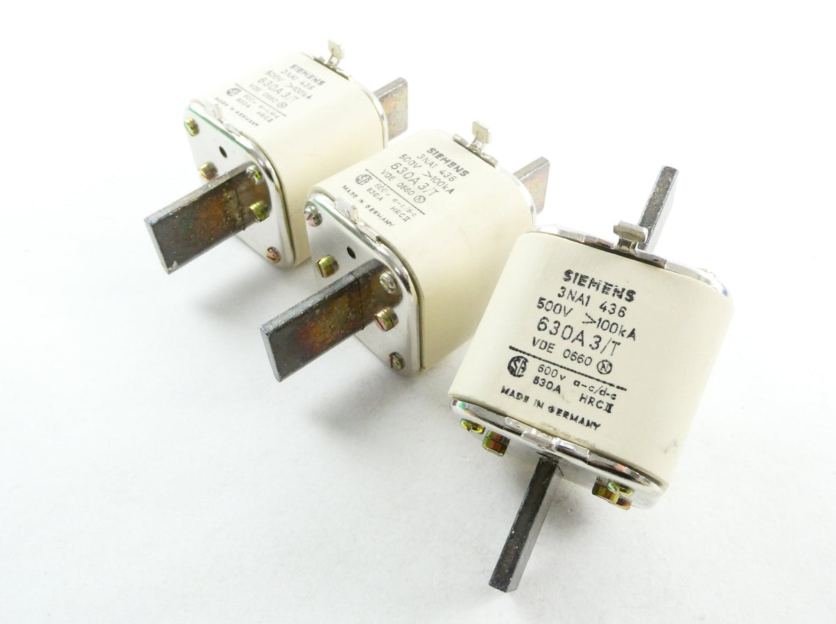 SIEMENS 3NA1 436 (630A3/T) NH-SICHERUNGSEINSATZ Gr.3 (3STK.) – SZ Handel