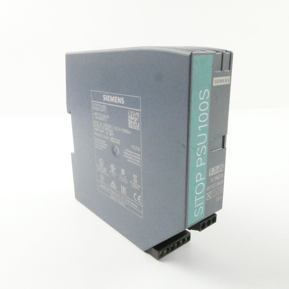 Alimentation Siemens SITOP PSU100S 6EP1332-2BA20 - 230V AC / 24V DC 2,5A Neuve