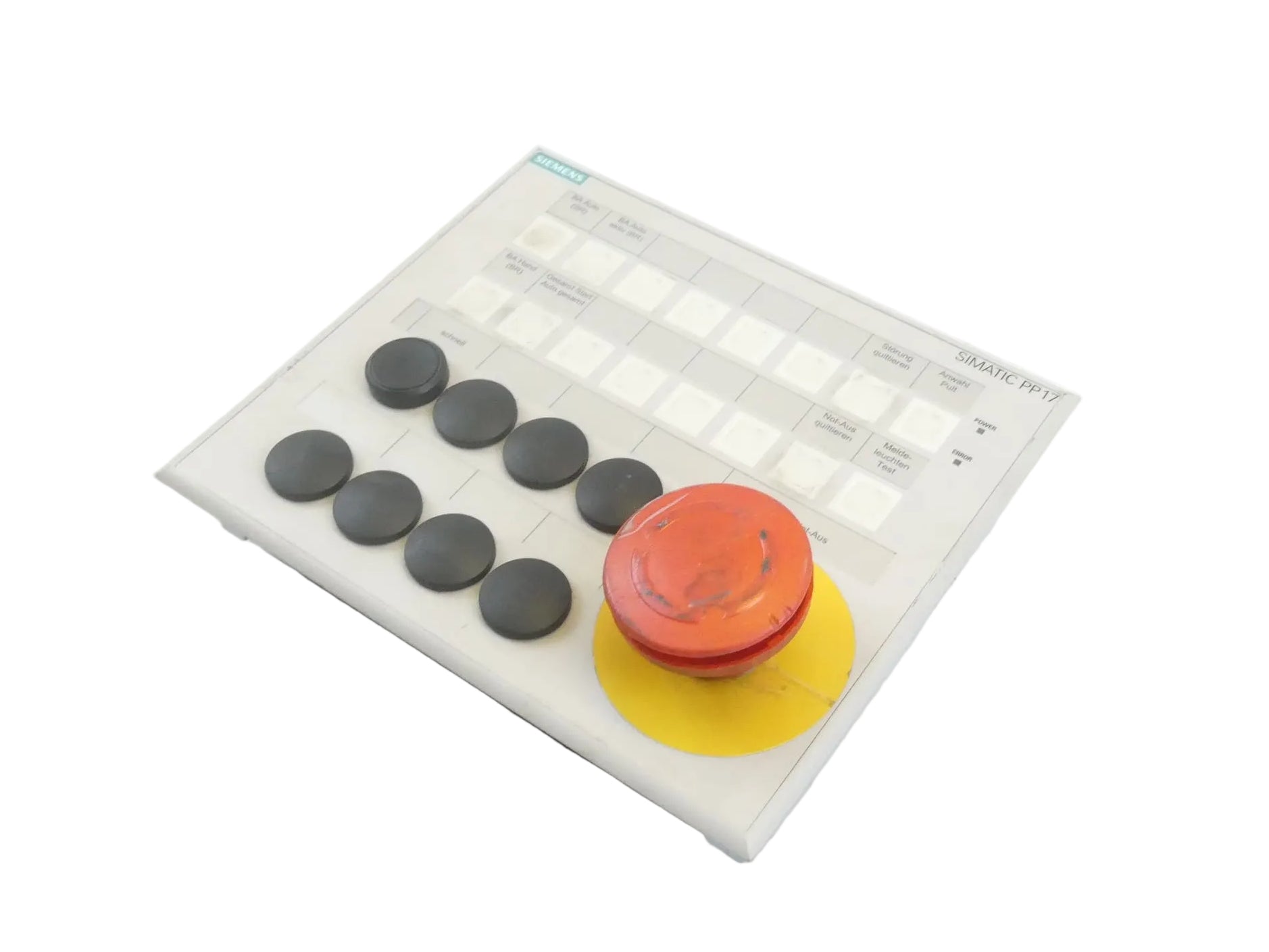 SIEMENS 6AV3688-4CX02-0AA0 PROFIsafe _SIMATIC PP17-I PUSH BUTTON PANEL S/N: 000003400