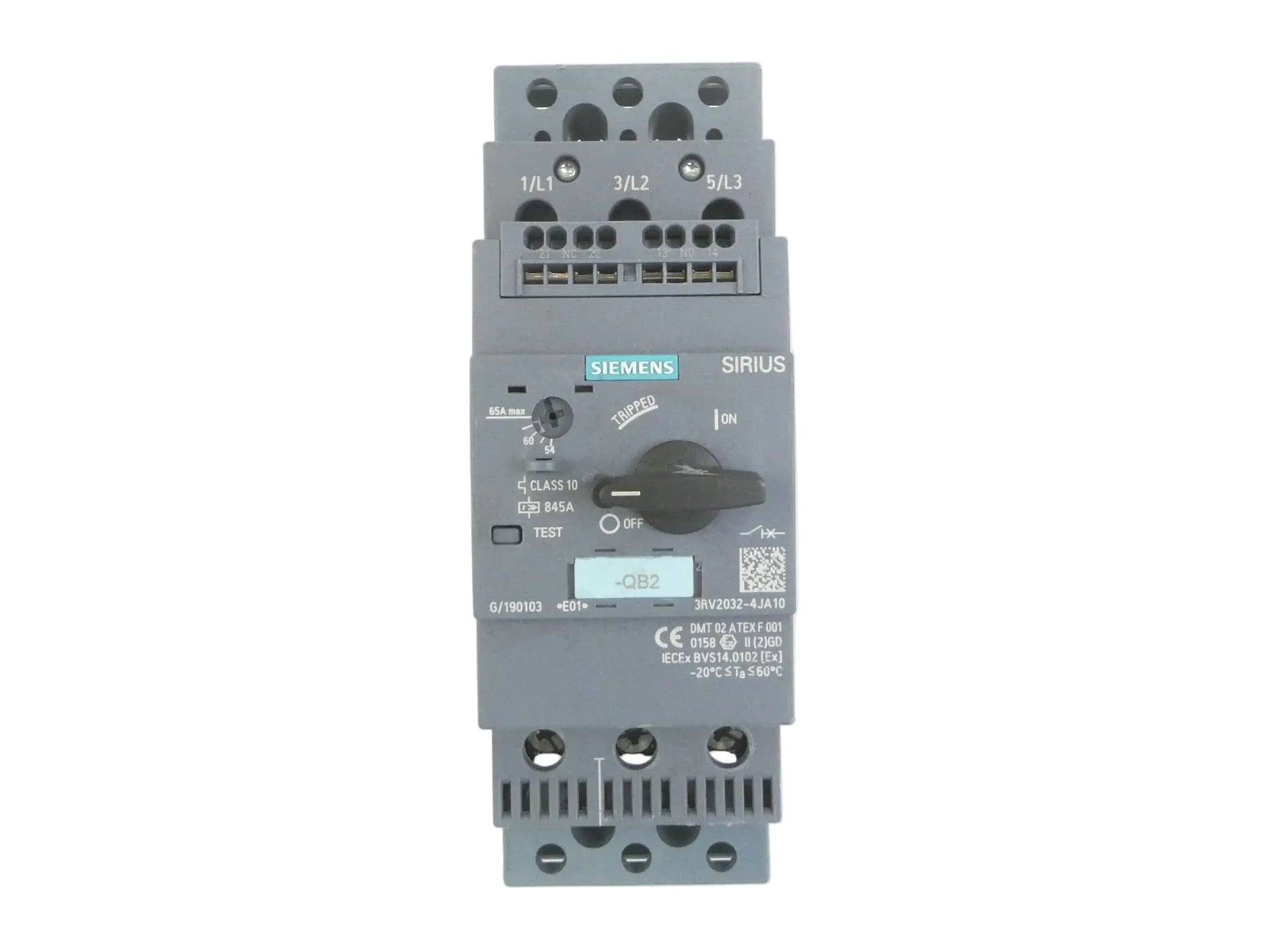 SIEMENS 3RV2032-4JA10 LEISTUNGSSCHALTER *E01*