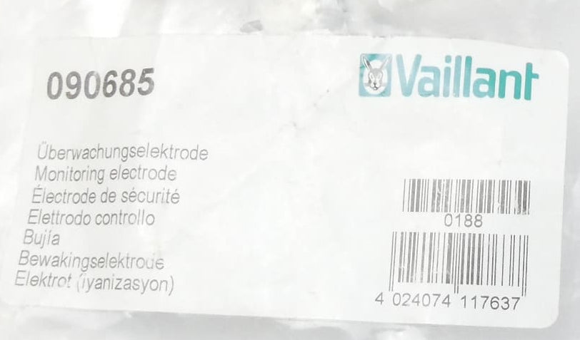 2x VAILLANT 090685 ÜBERWACHUNGSELEKTRODE VC/W 184,185,244,245 E, 64-254 XE - set of 2