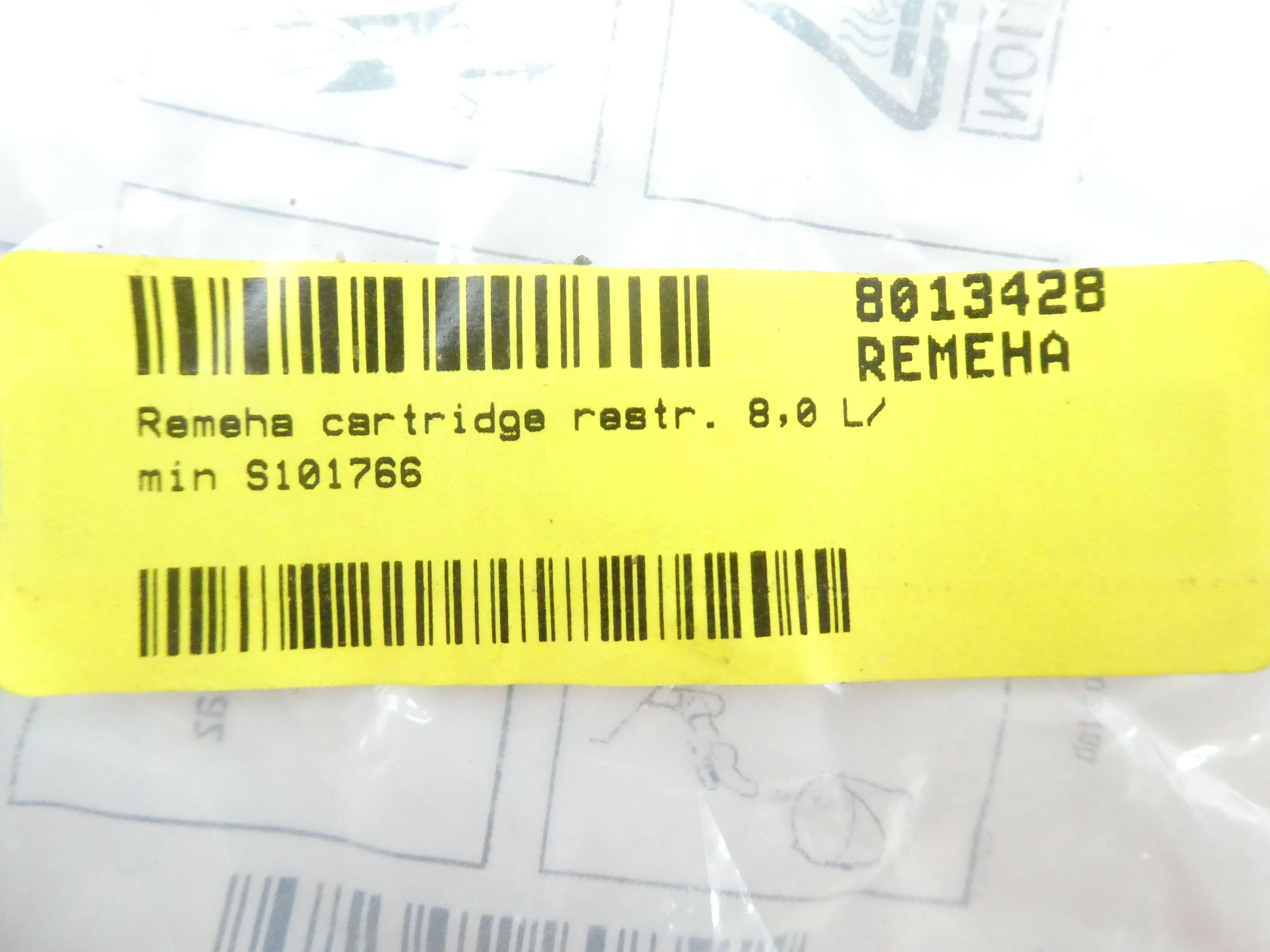 REMEHA S101766 DURCHFLUSSMENGENREGLER 8L/MIN