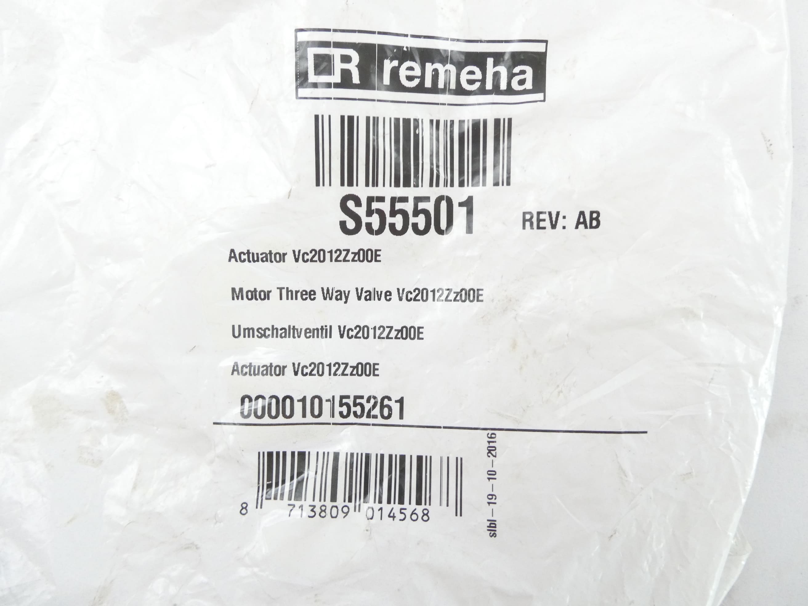 REMEHA S55501 UMSCHALTVENTIL Vc2012Zz00E