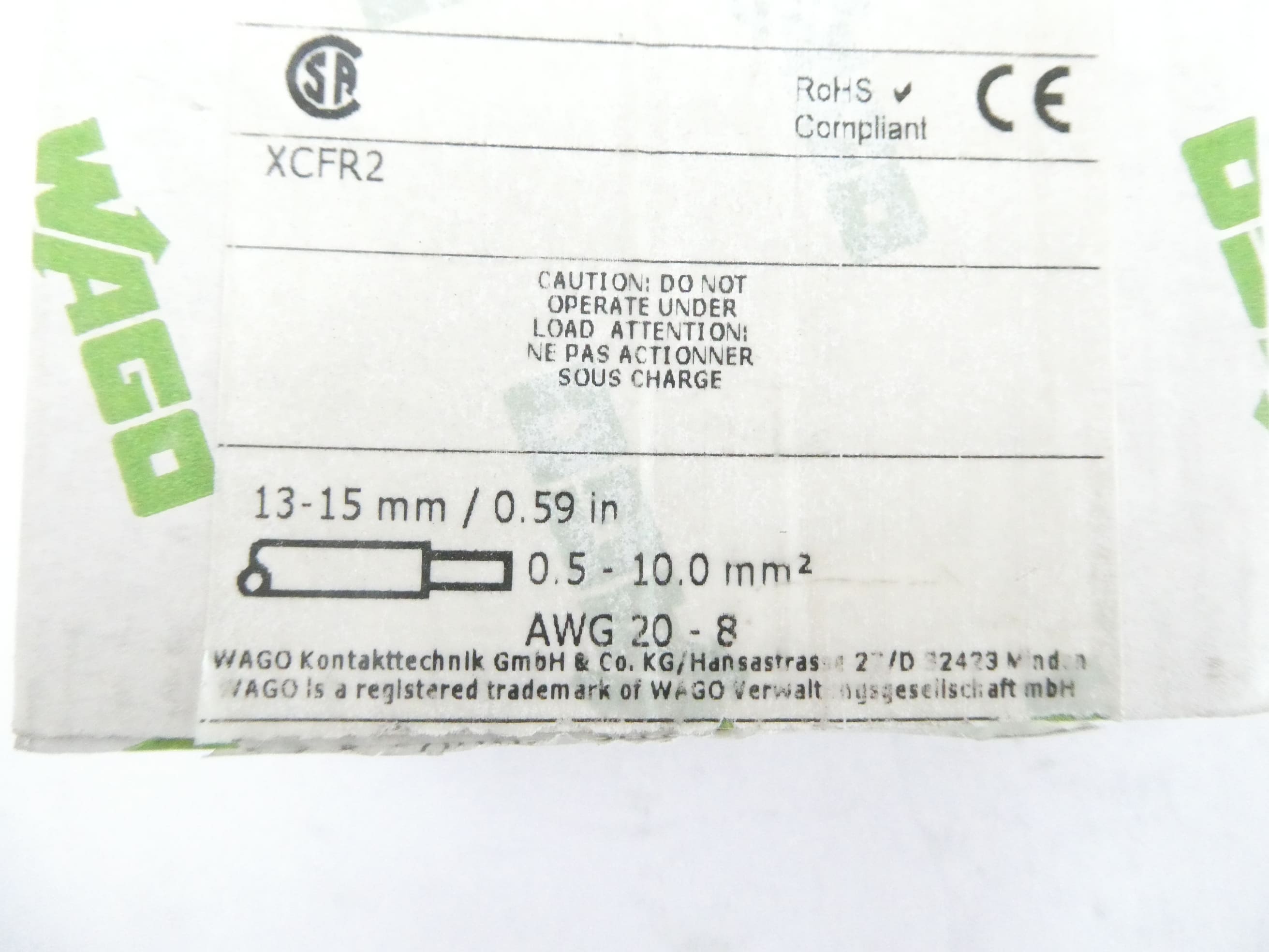 25x WAGO 2006-1307 3-LEITER-SCHUTZLEITERKLEMME set of 25