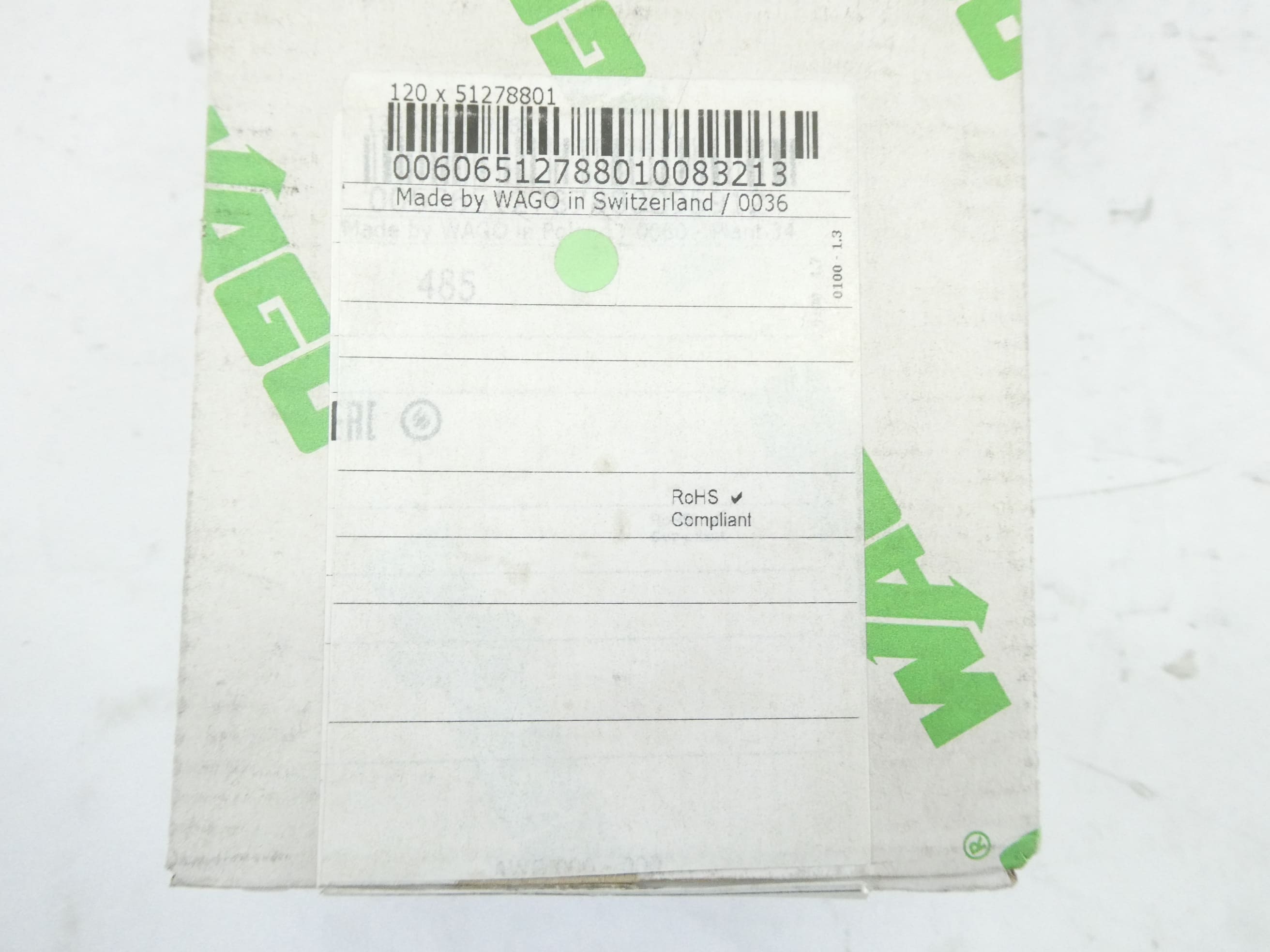 120x WAGO 250-003 KLEMMENLEISTE SONDERAUSFÜHRUNG set of 120