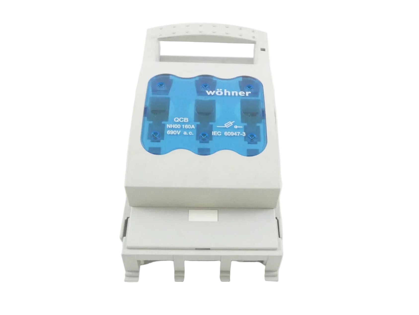 WÖHNER QCB-NH00 NH-SICHERUNGS-LASTTRENNSCHALTER 160A + 3x SIEMENS 3NE8022-1 SICHERUNG