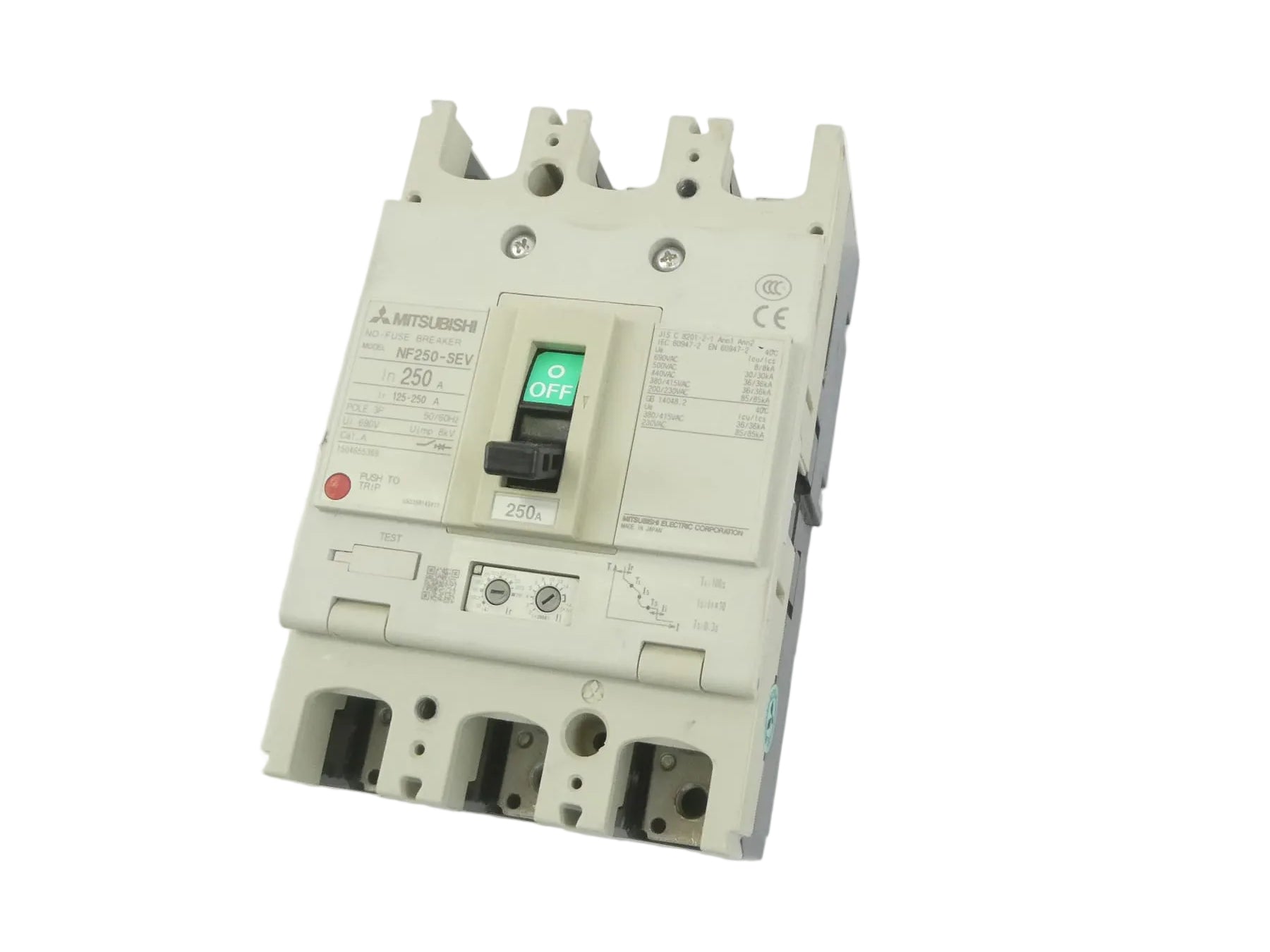 MITSUBISHI NF250-SEV SICHERUNGSSCHUTZSCHALTER