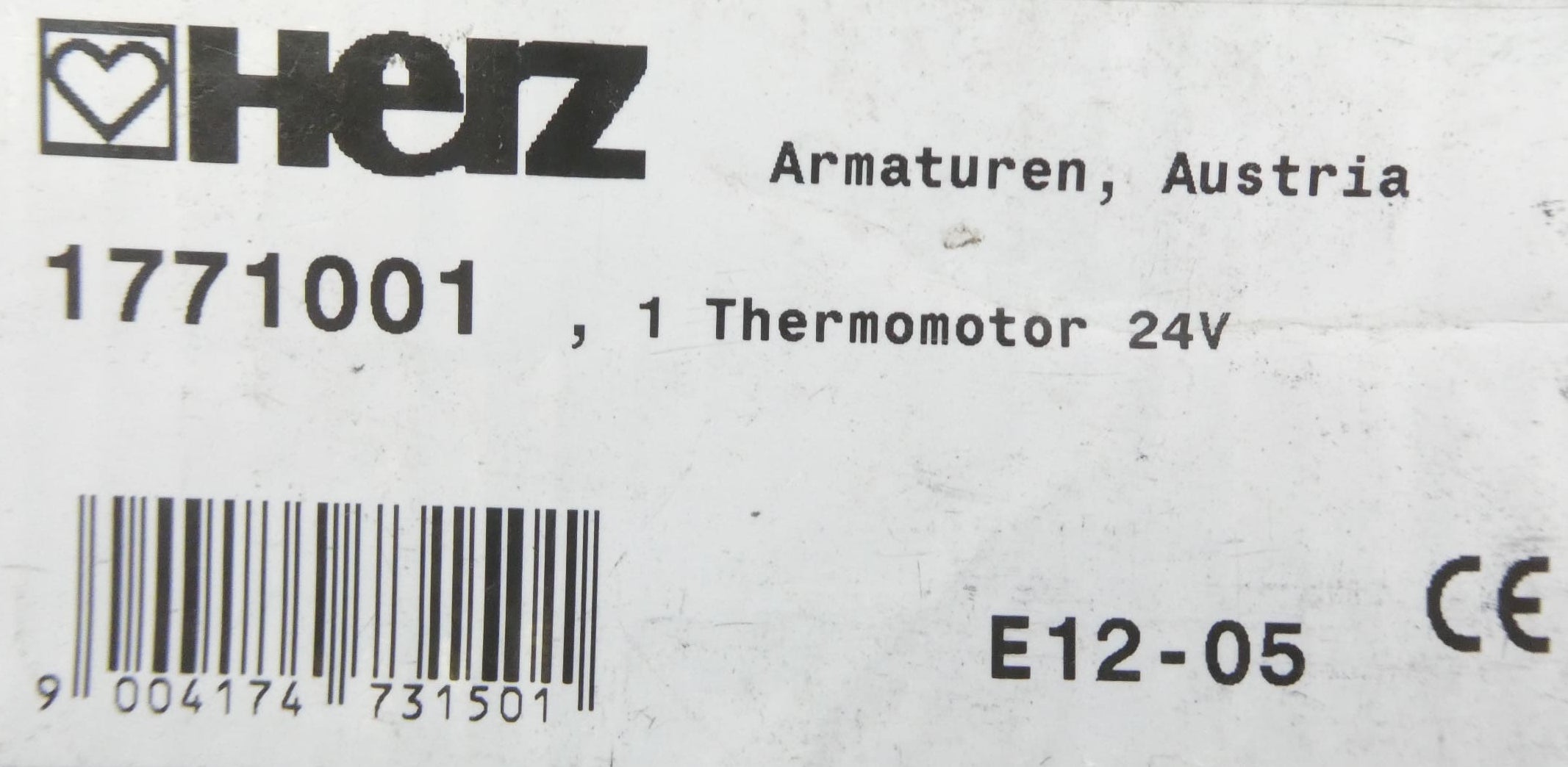 HERZ 1771001 THERMO-MOTOR 24V