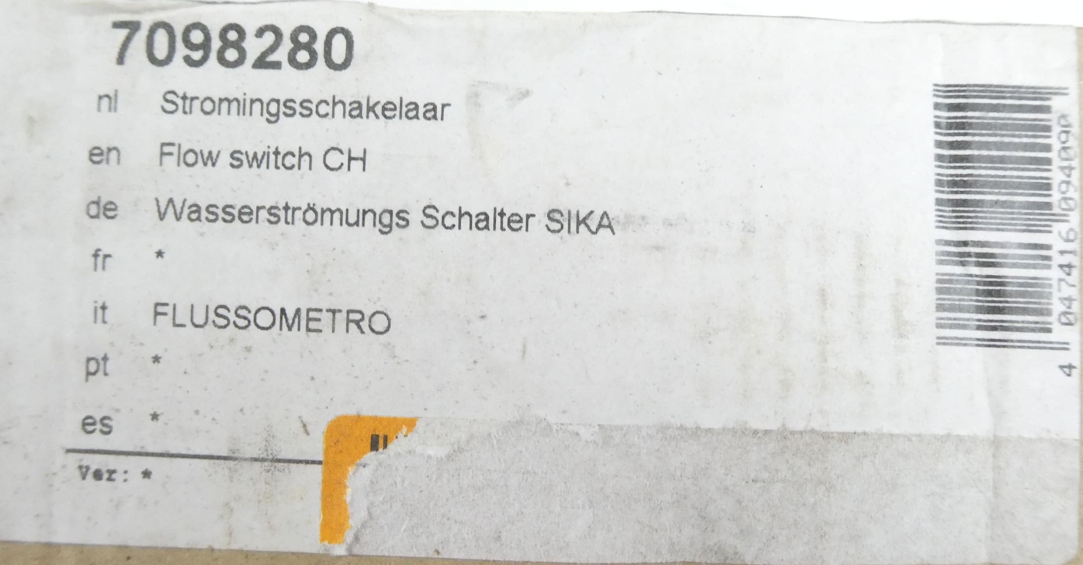 NEFIT / BOSCH 7098280 WASSERSTRÖMUNGSSCHALTER SIKA