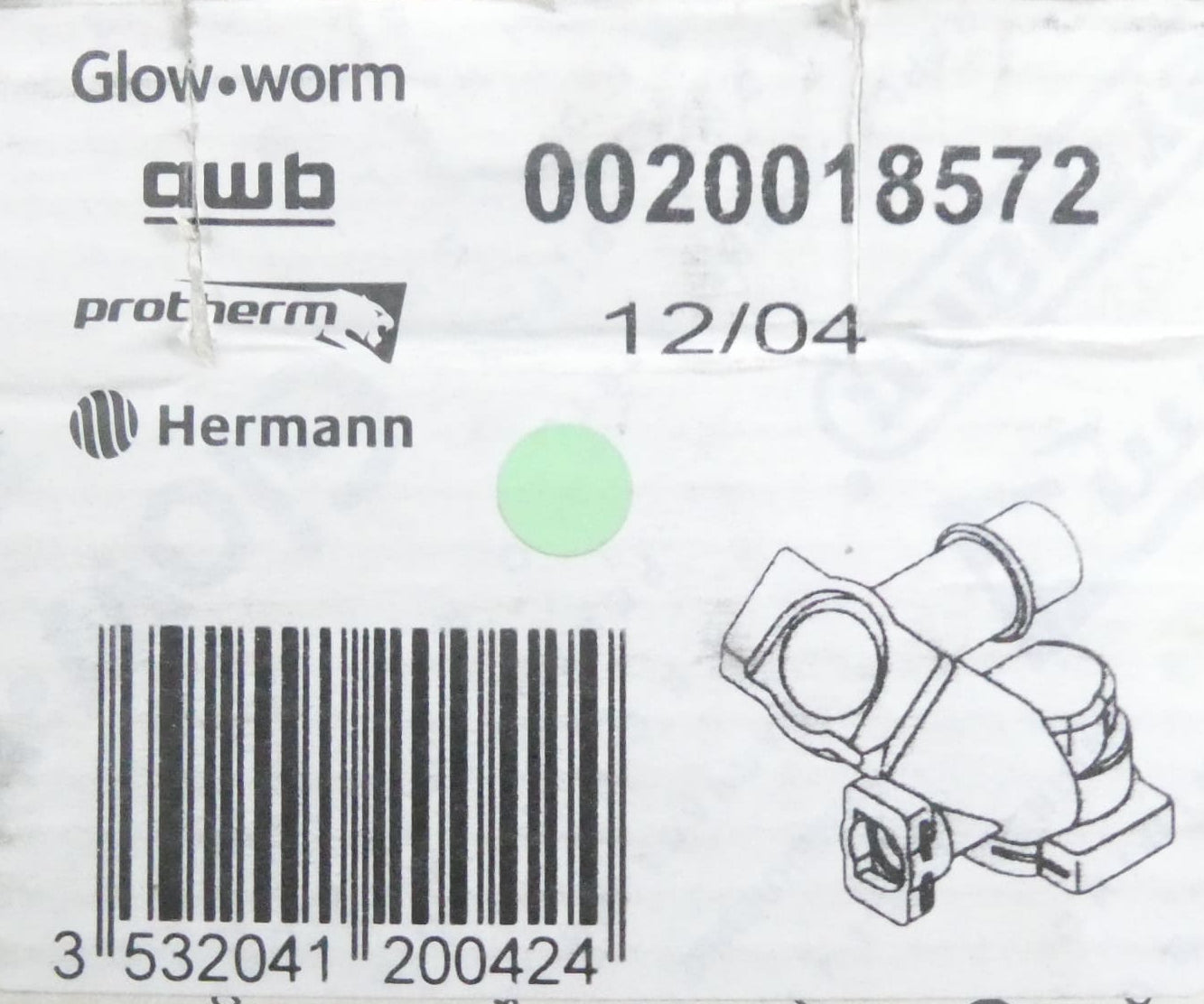 AWB GLOWWORM 0020018572 Z ROHR (KALTWASSER PLASTIK ROHR)