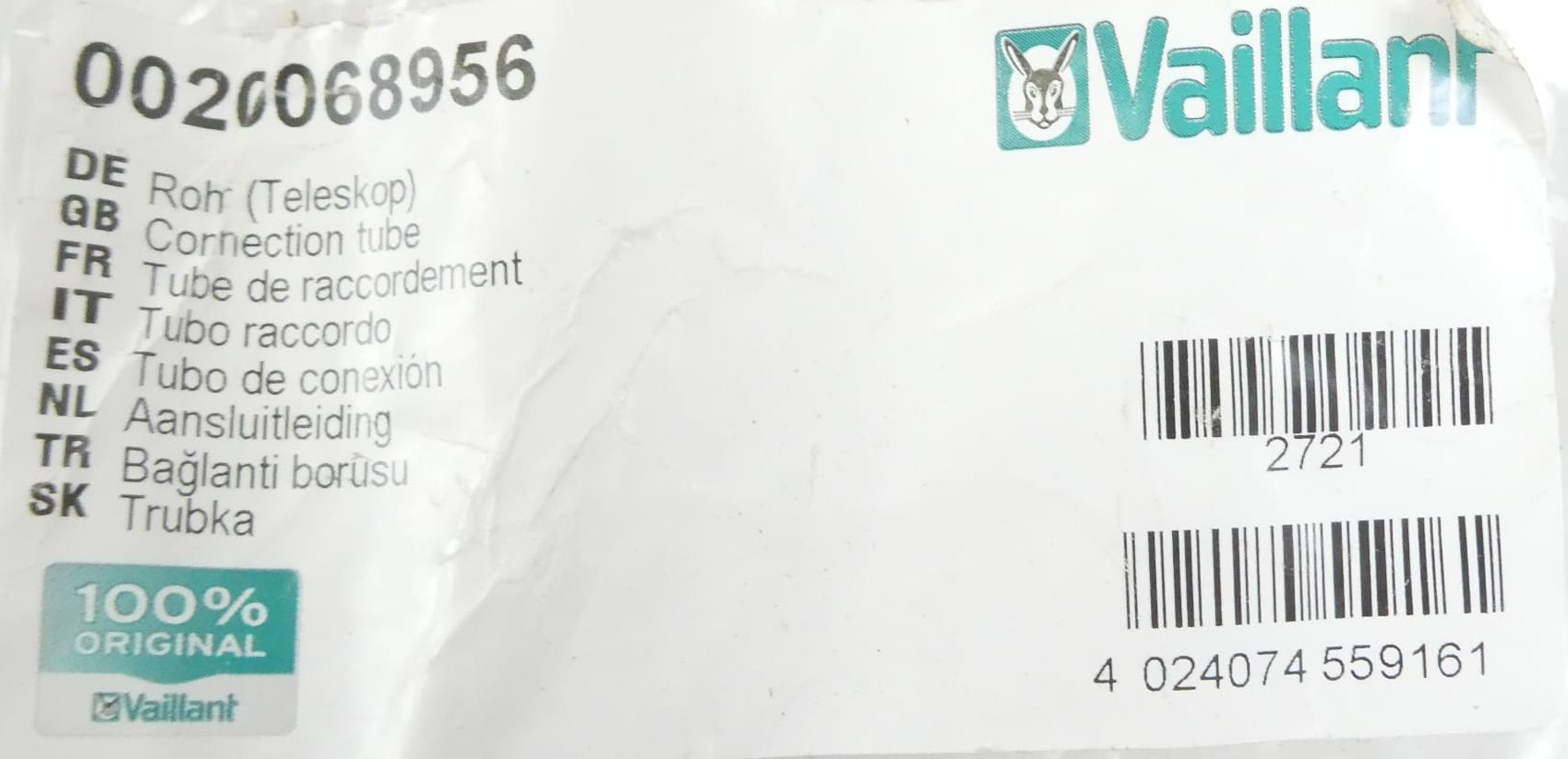 Vaillant 002006896 Rohr (Teleskop)