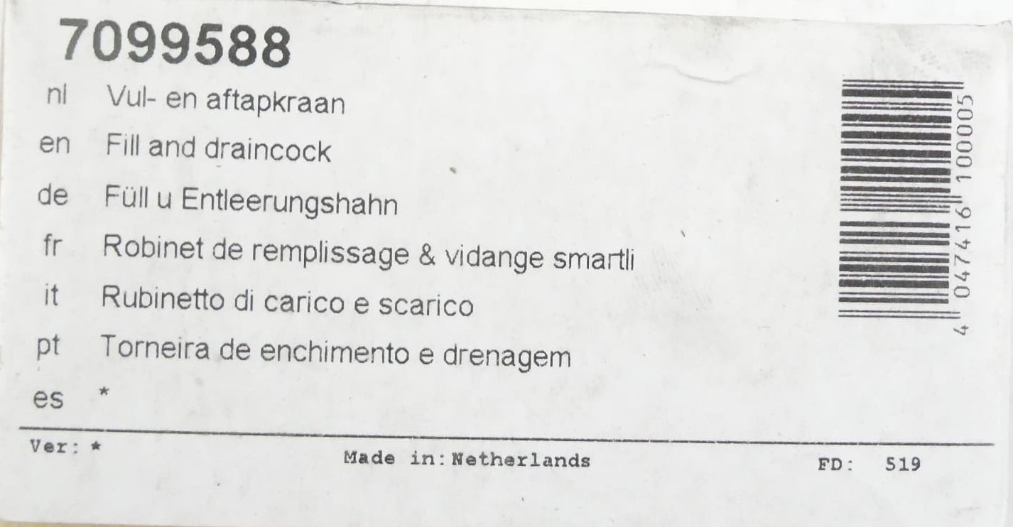 Bosch / Buderus 7099588 Füll und Entleerungshahn