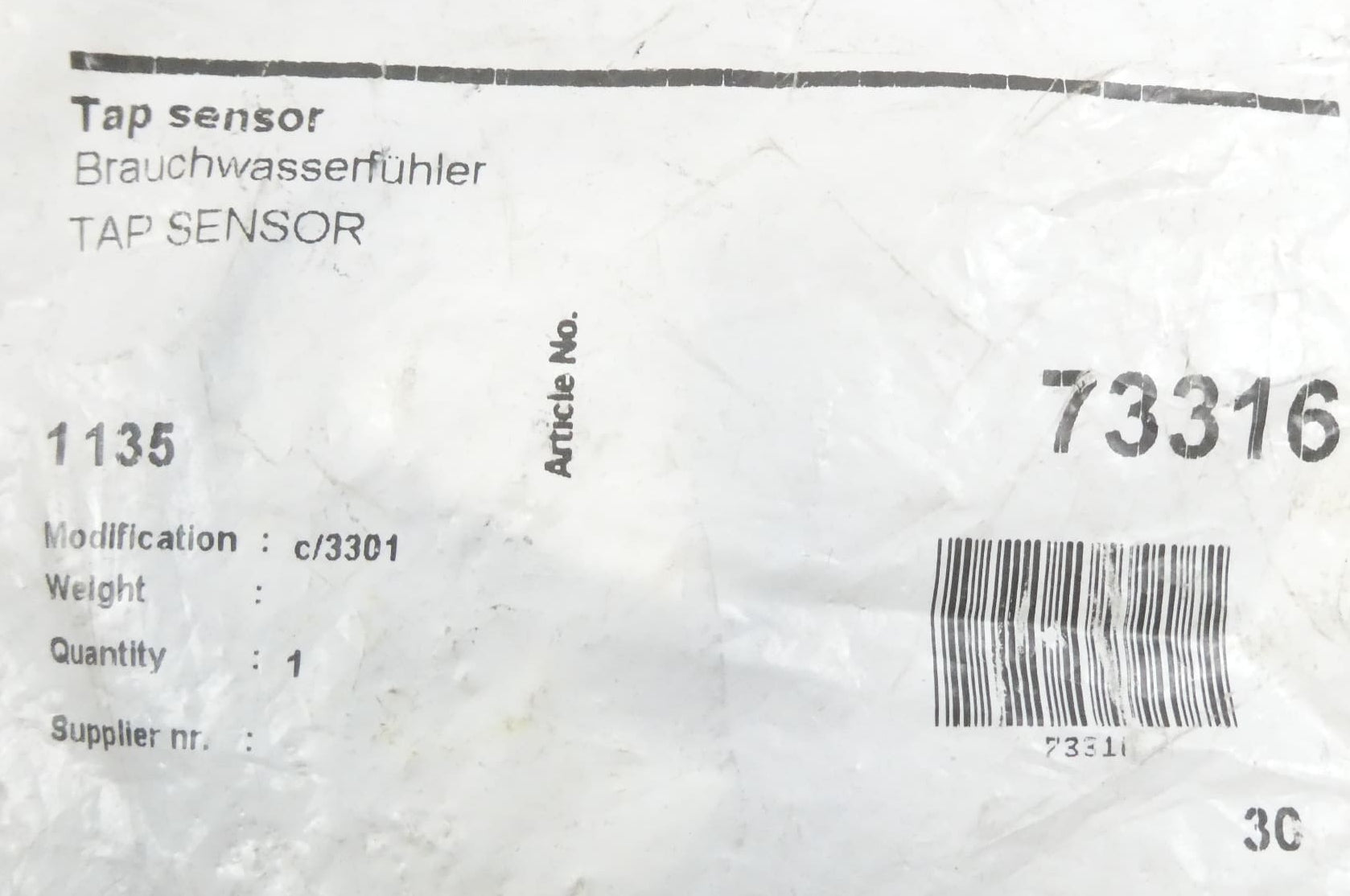 Nefit 73316 Brauchwasserfühler