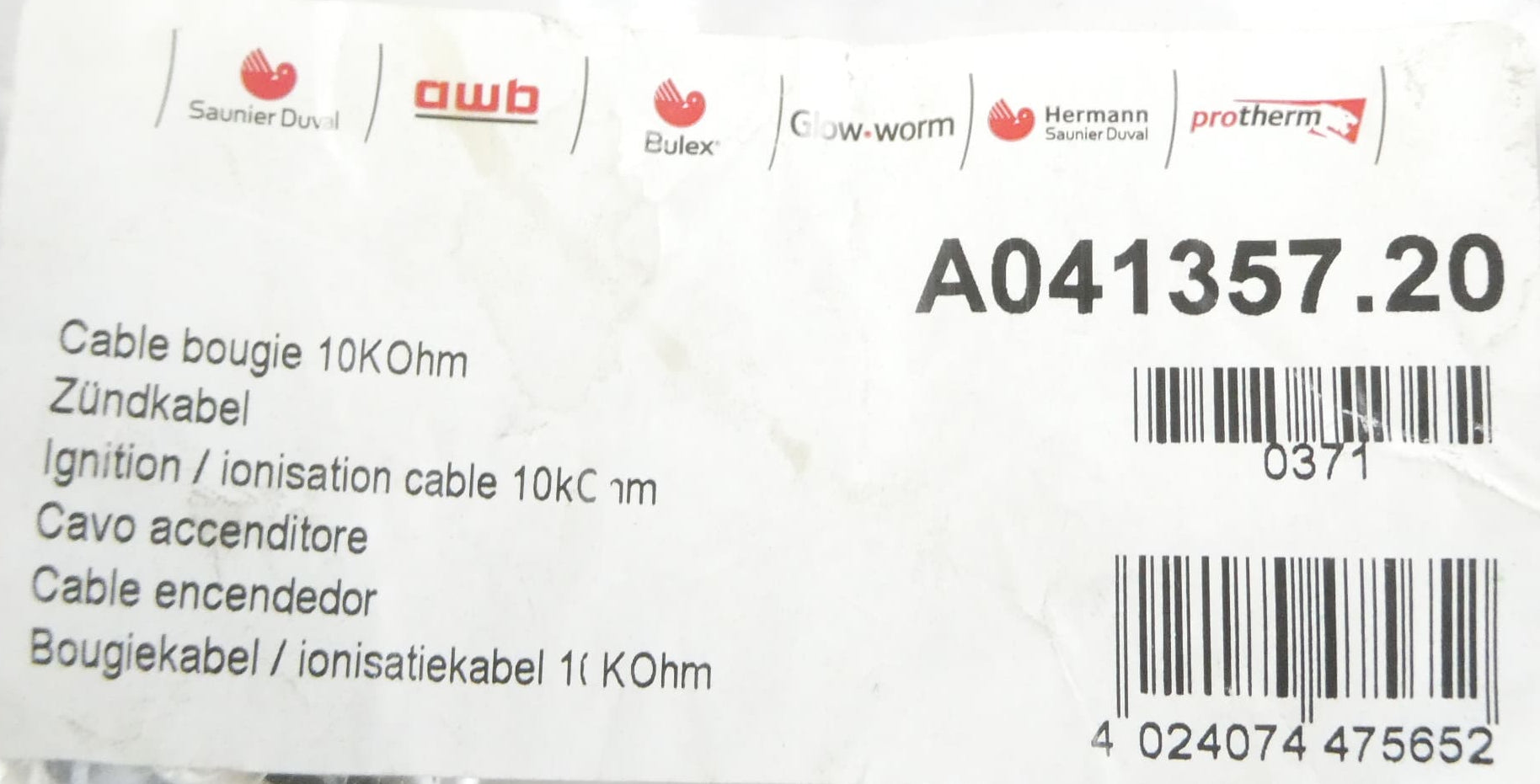 Saunier Duval A041357.20 Zündkabel