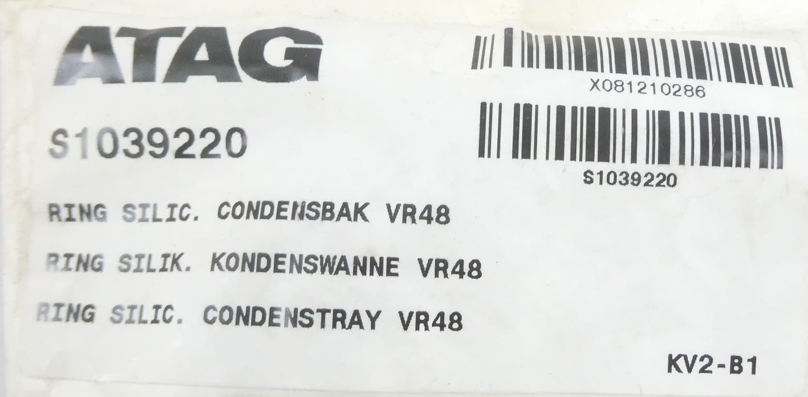 ATAG S1039220 Dichtung Kondenswanne VR48