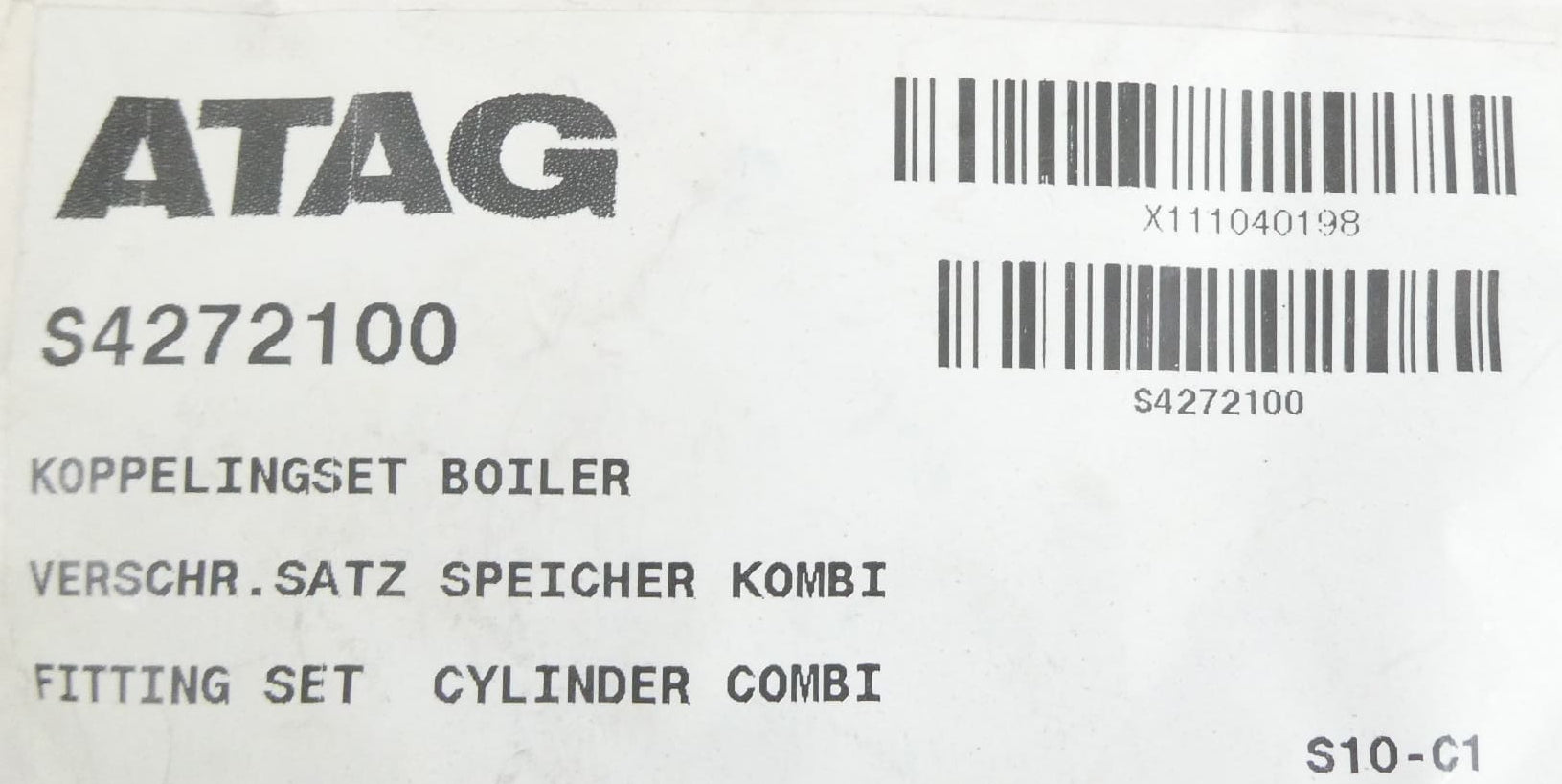 ATAG S4272100 Verschraubungssatz Speicher Kombi