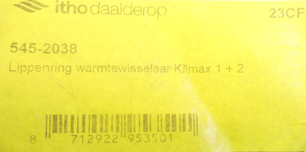Itho Daalderop 545-2038 Dichtung fĂĽr Klimax 1 + 2