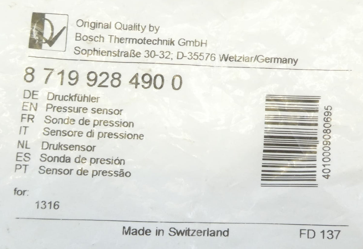 Bosch 87199284900 Druckfühler