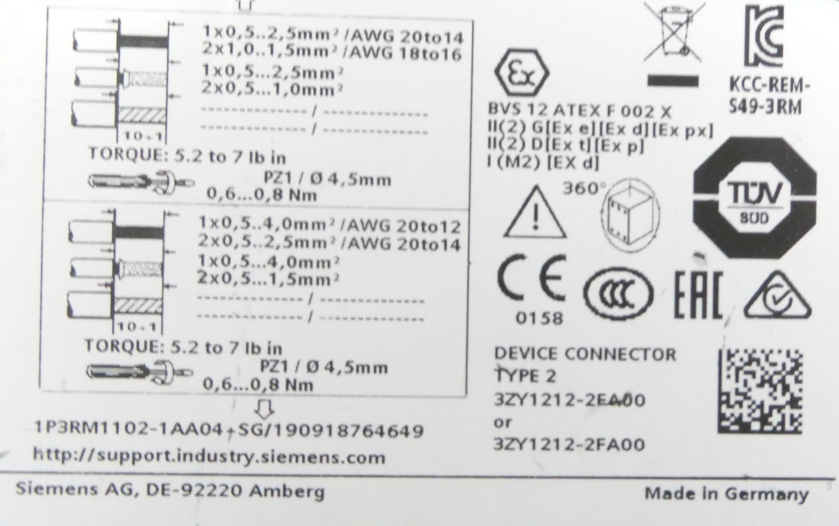 Siemens SIRIUS 3RM1102-1AA04 Direktstarter *E05*