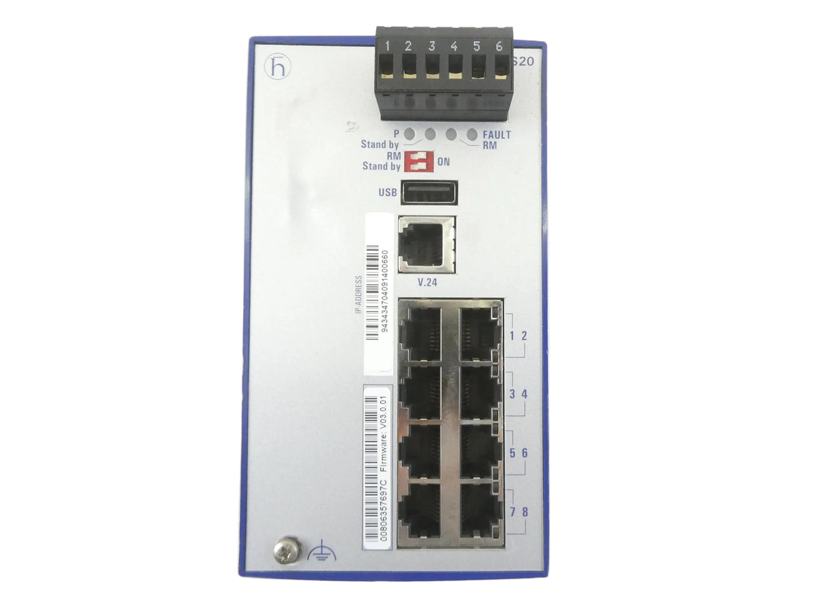 Manroland PECOM RS20-0800T1T1SDAEHM 8 Port Rail Switch