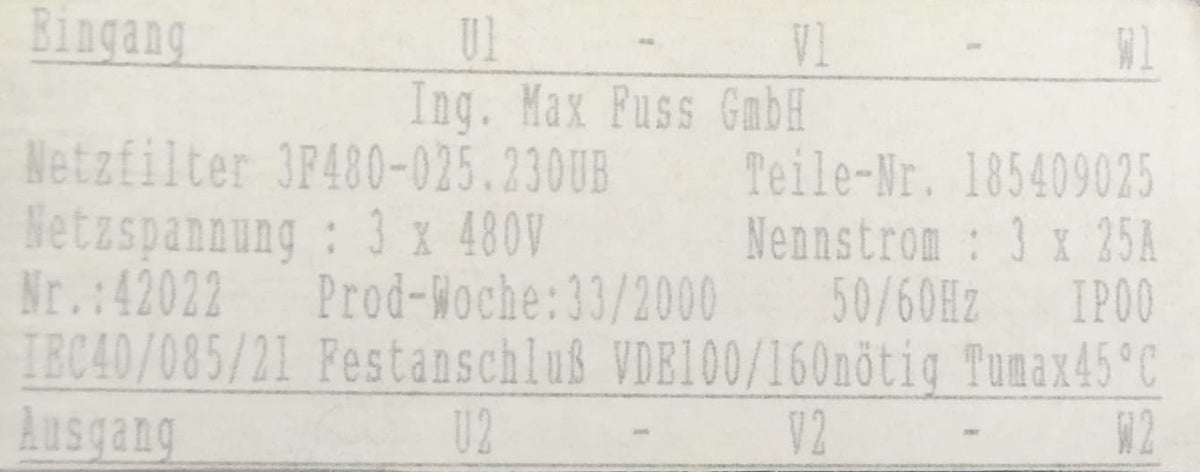 Vectron VCB 400-025 Frequenzumrichter 400001025 SN: 0104698