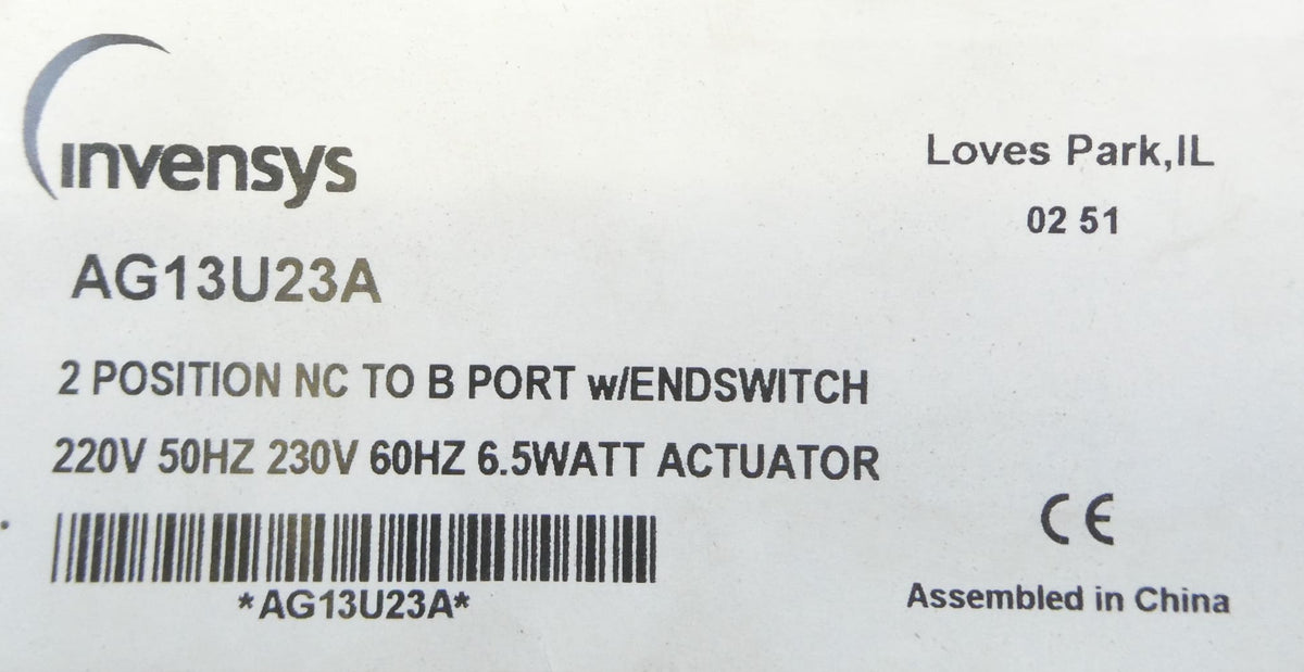 Invensys AG13U23A Aktuator Motor