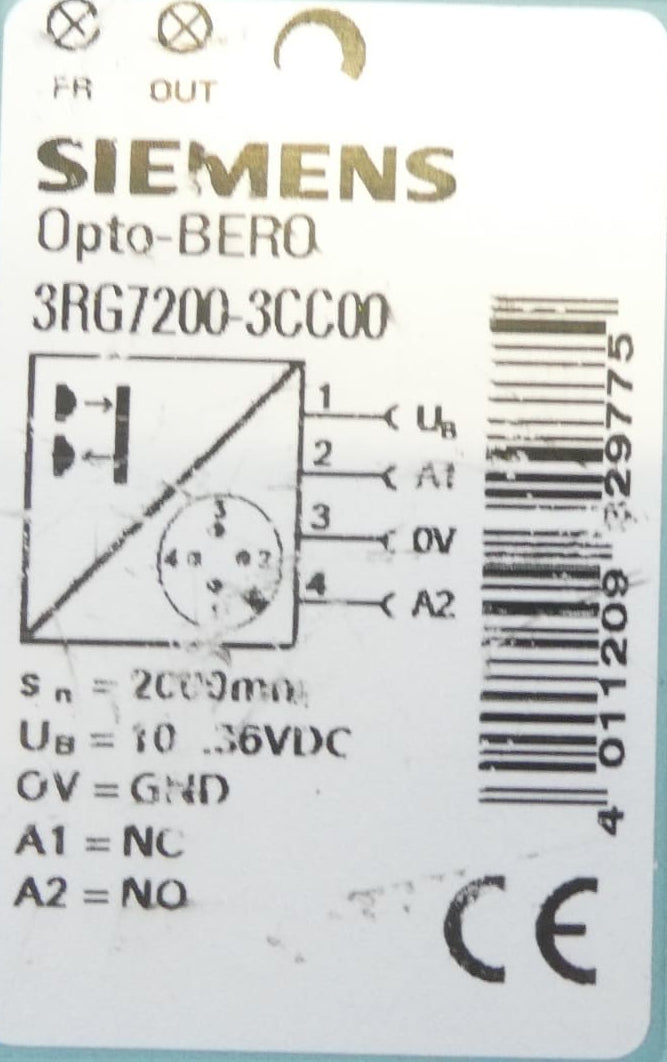 Siemens 3RG7200-3CC00 Opto-BERO Reflexionslichttaster