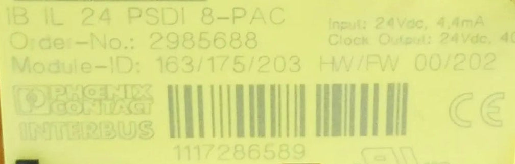 Phoenix Contact IB IL 24 PSDI 8-PAC Sicherheitsmodul 2985688