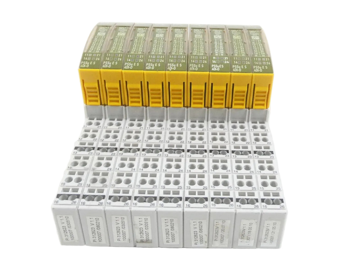 9x Pilz 312401 PSSu E S 4DI-D I/O Modul