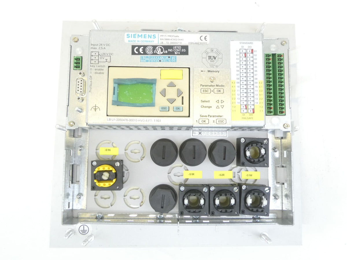 Siemens 6AV3688-4CX02-0AA0 PROFIsafe SIMATIC PP17-I Push Button Panel