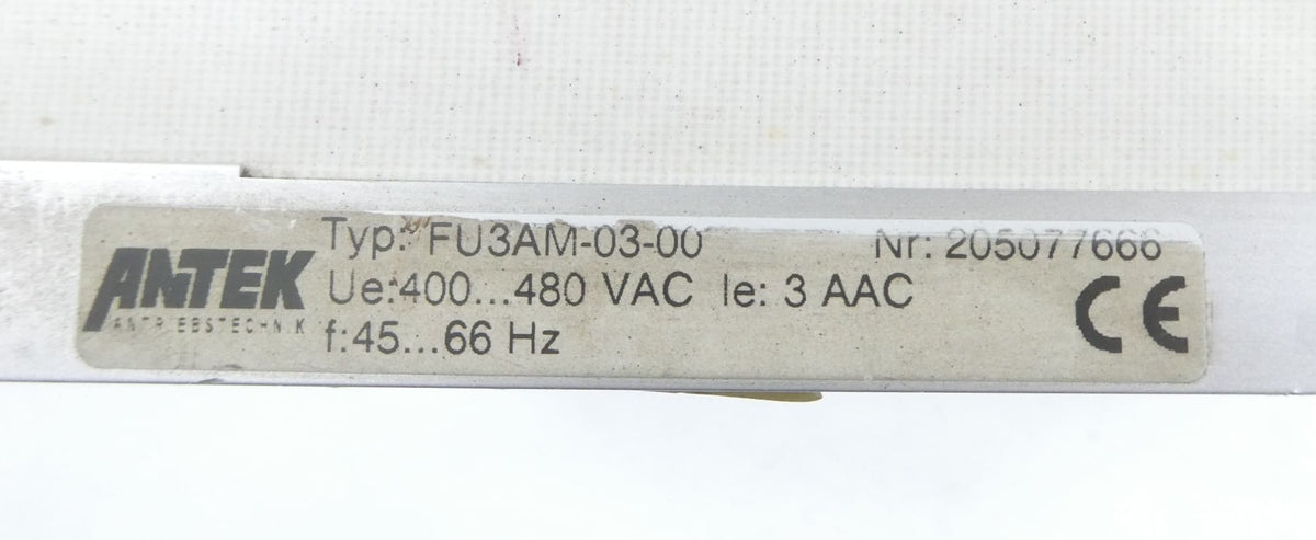 Antek FU3AM-03-00 Frequenzumrichter (400…480 VAC 45…66Hz)
