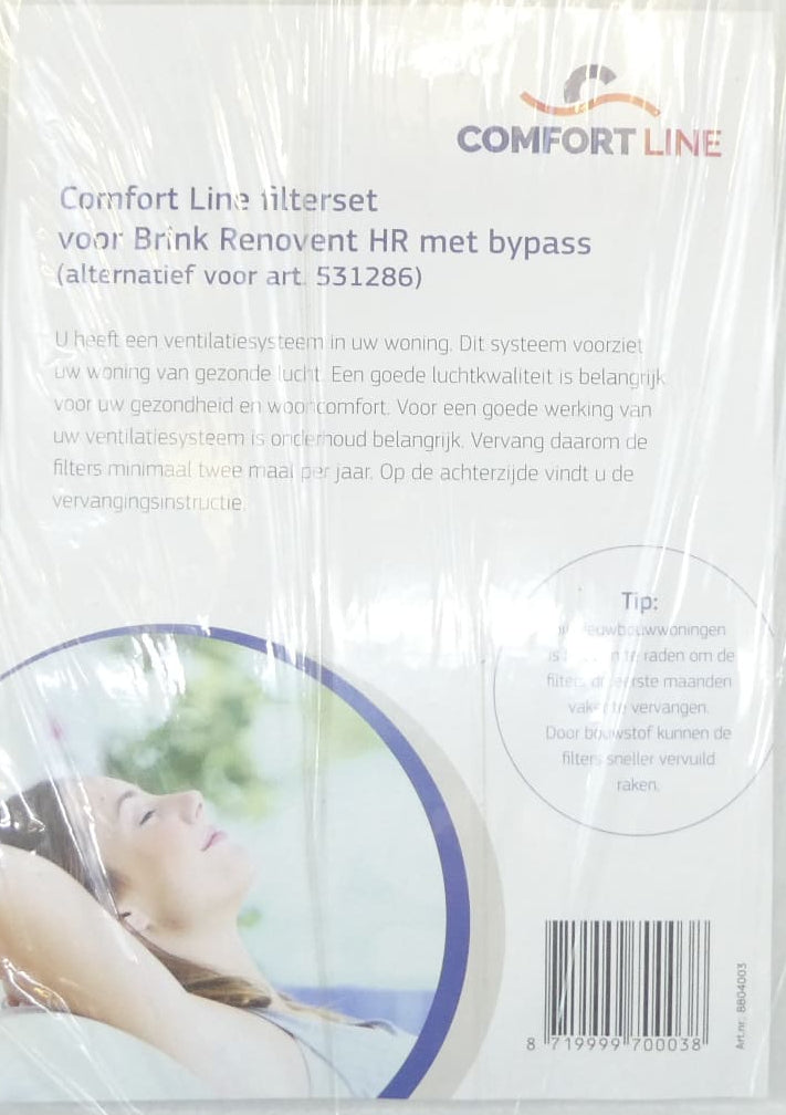 Comfort Line 8804003 Filterset für Brink Renovent HR alt. für 531286