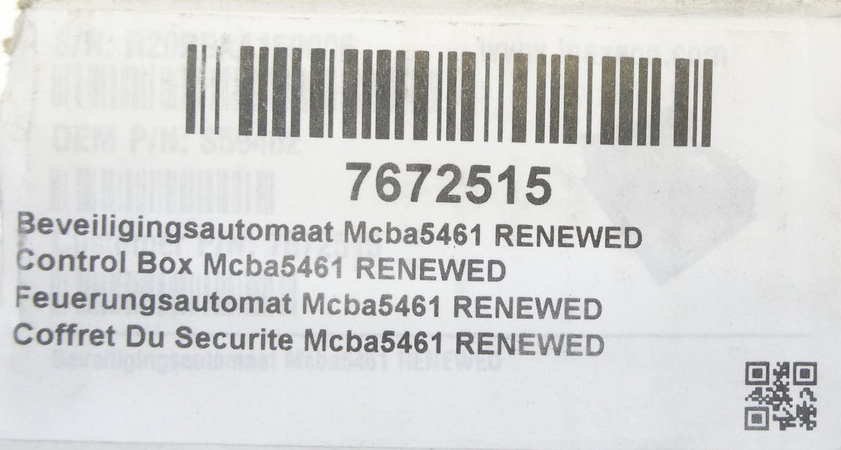 Remeha 7672515 Feuerungsautomat MCBA5461DV31 (Renewed)