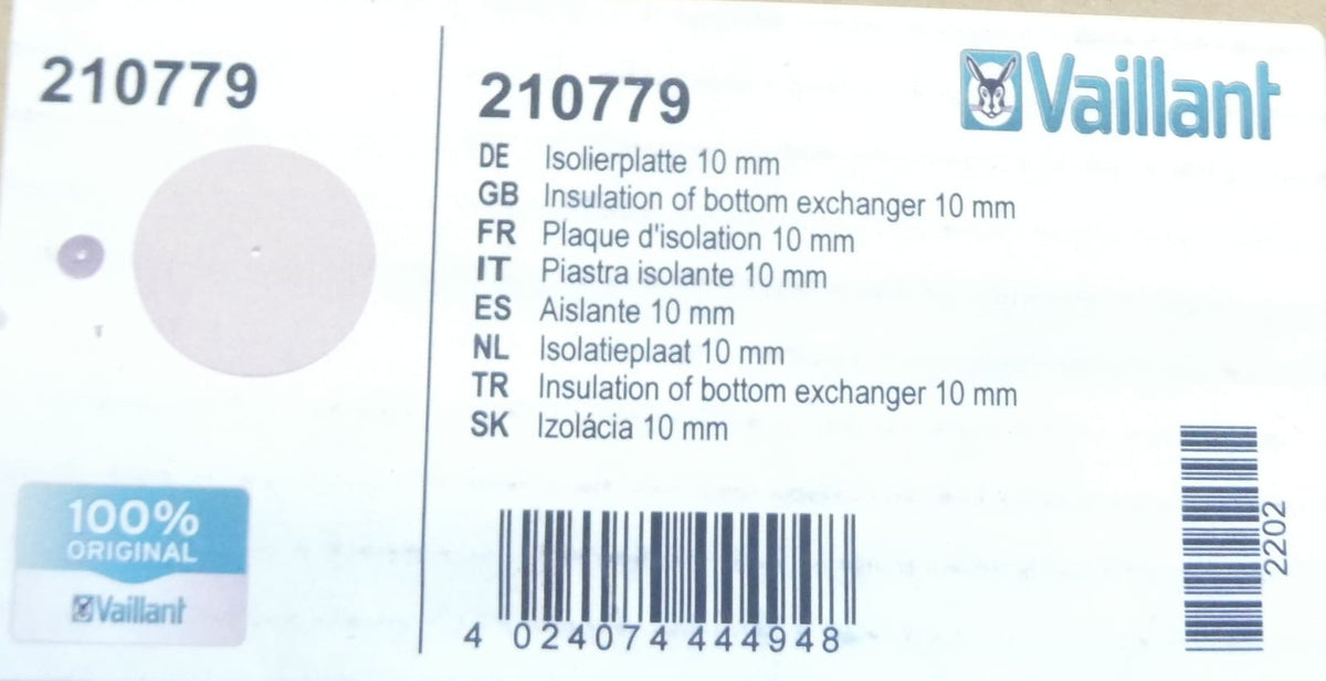 Vaillant 210779 Isolierplatte 10mm