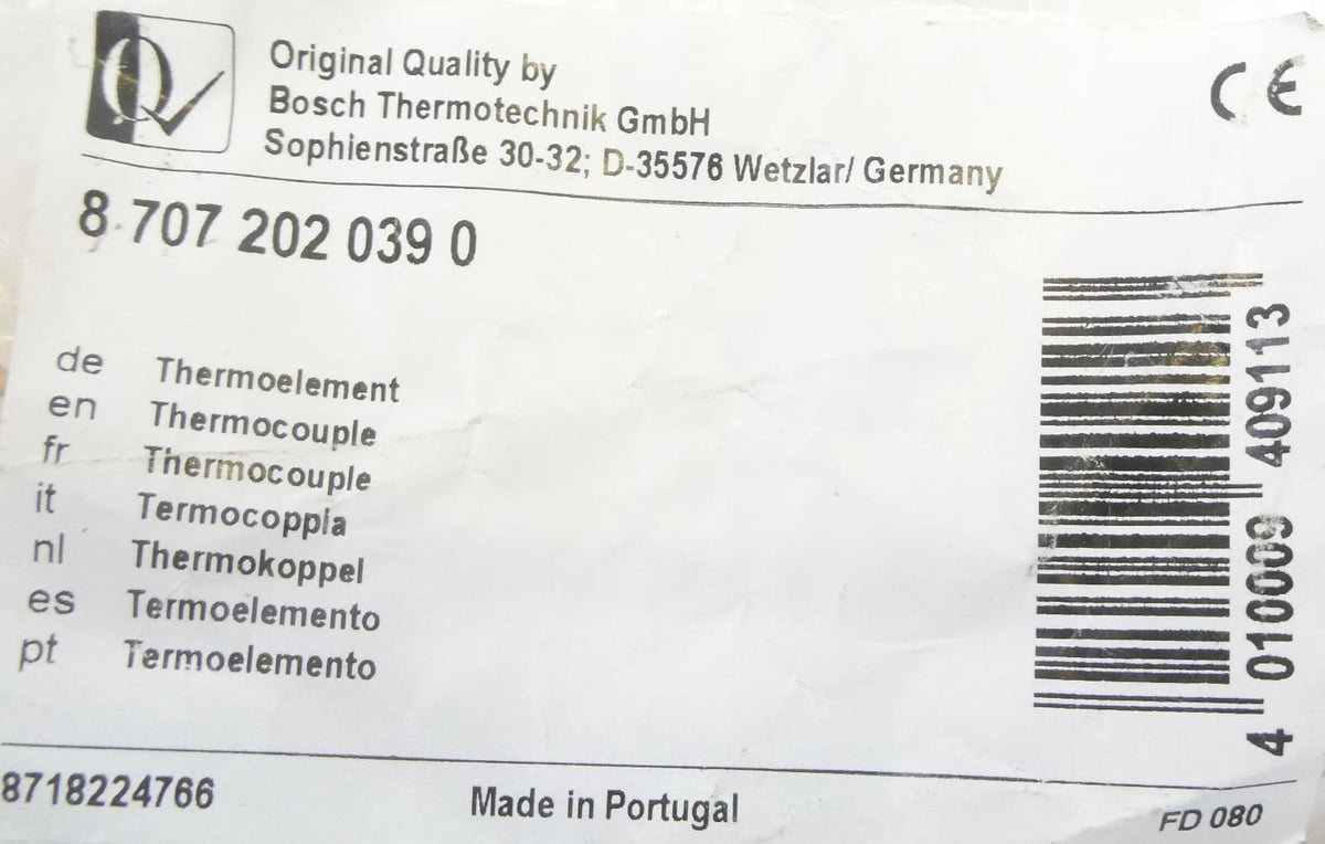 Bosch / Junkers 87072020390 Thermoelement