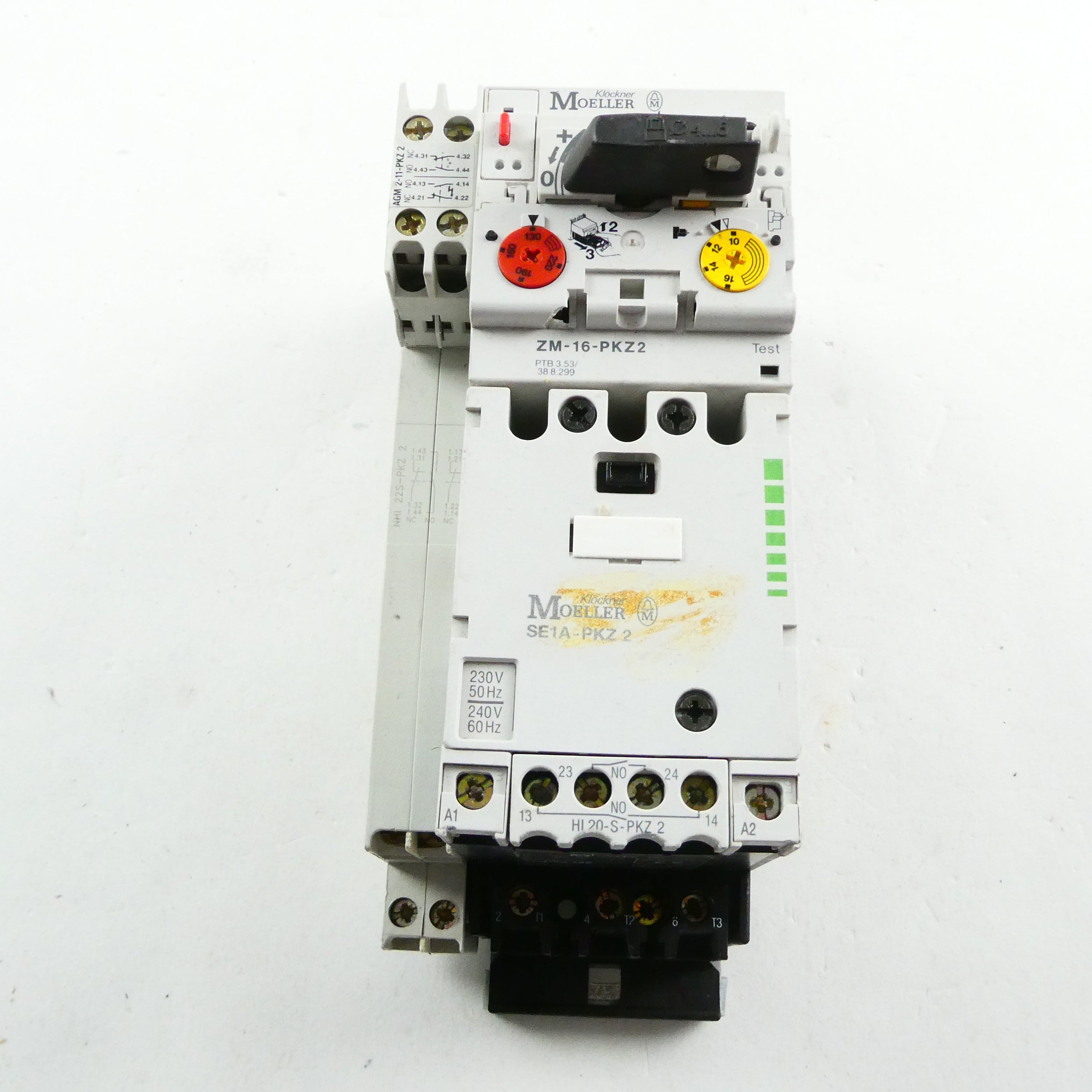 MOELLER ZM16PKZ2 + SEA1APKZ 2 SCHALT, MOTORANTRIEB *USED1* SZ Handel