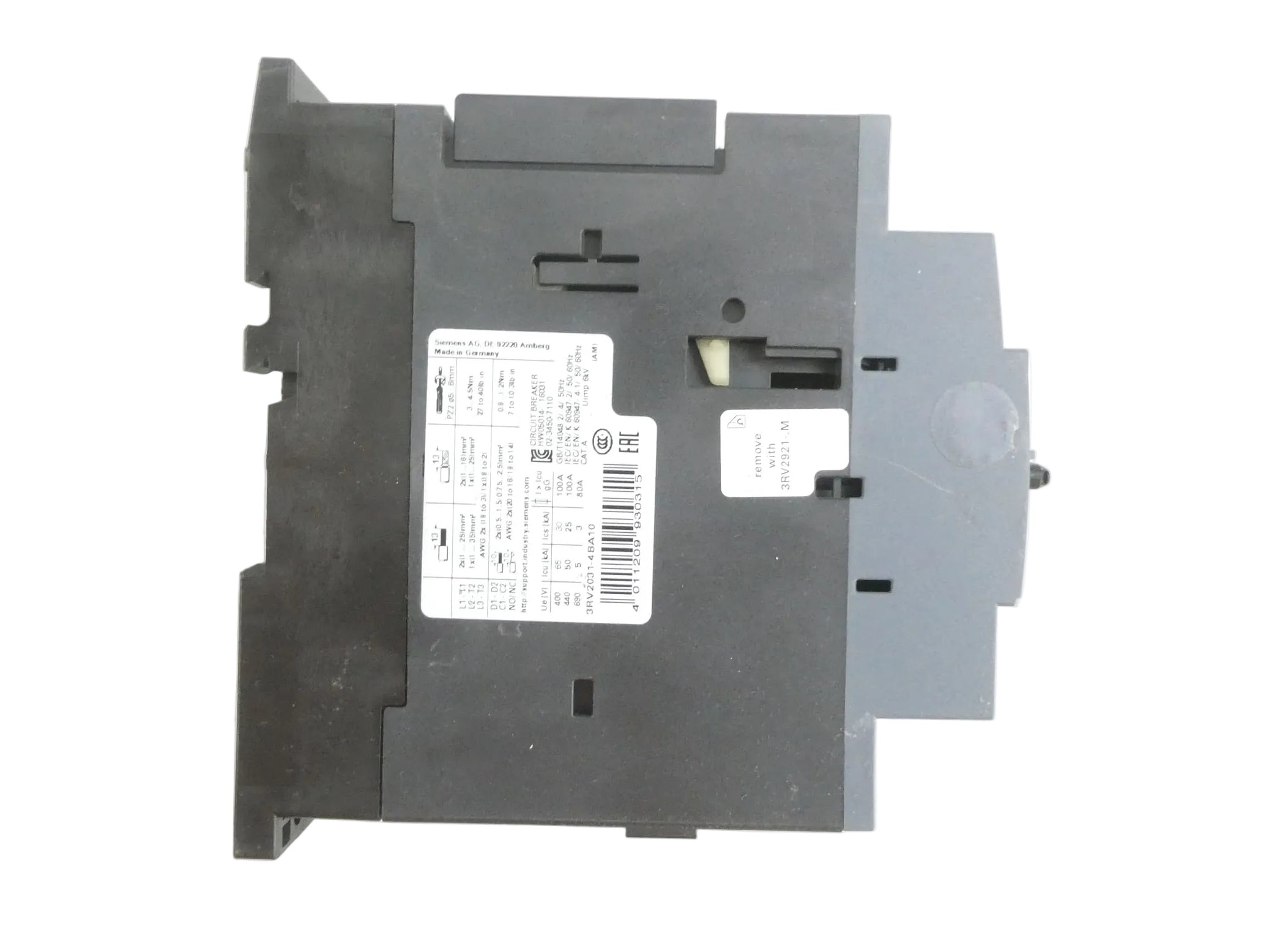 SIEMENS 3RV2031-4BA10 LEISTUNGSSCHALTER *E01*