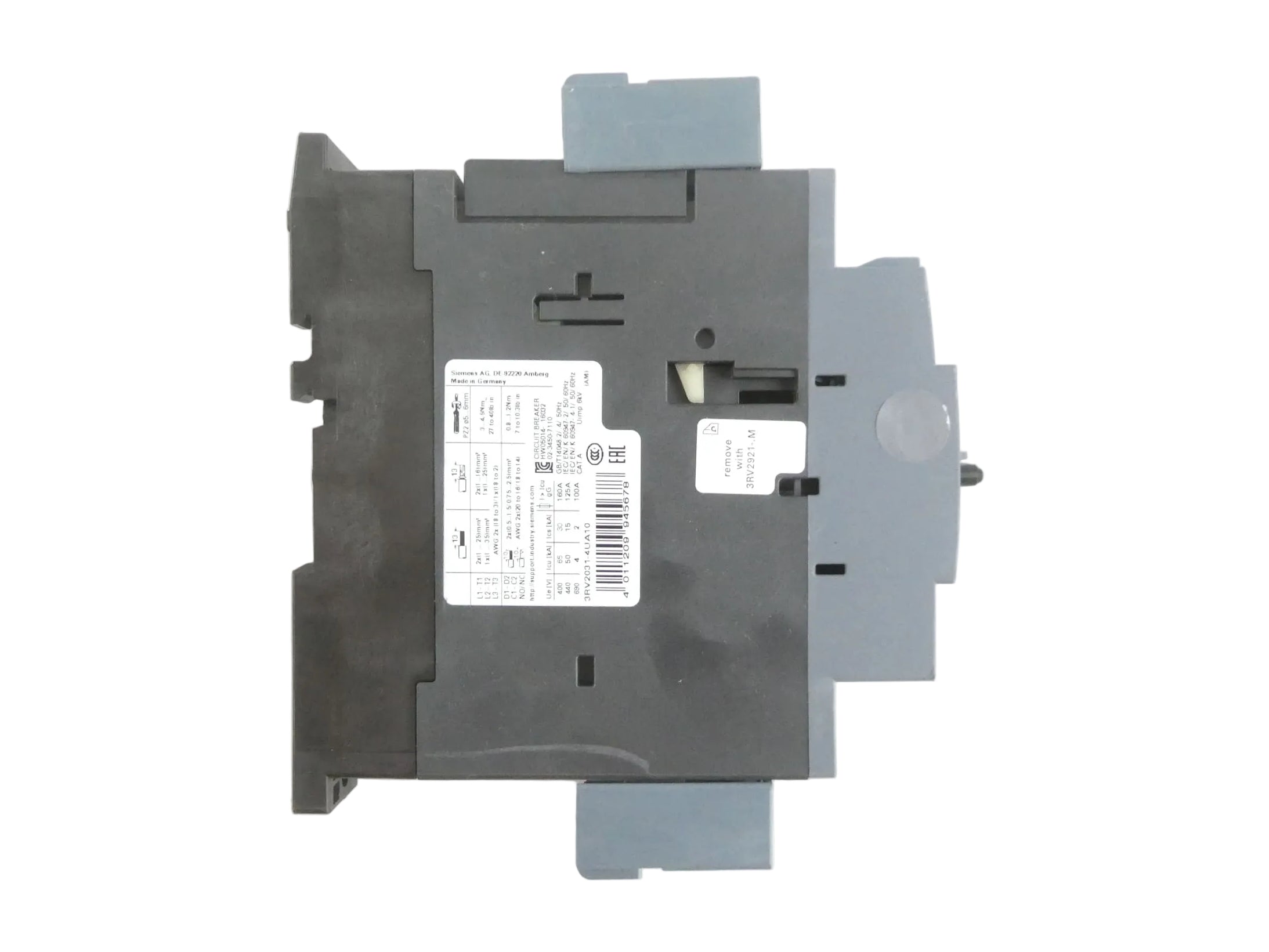 SIEMENS 3RV2031-4UA10  LEISTUNGSSCHALTER *E01*