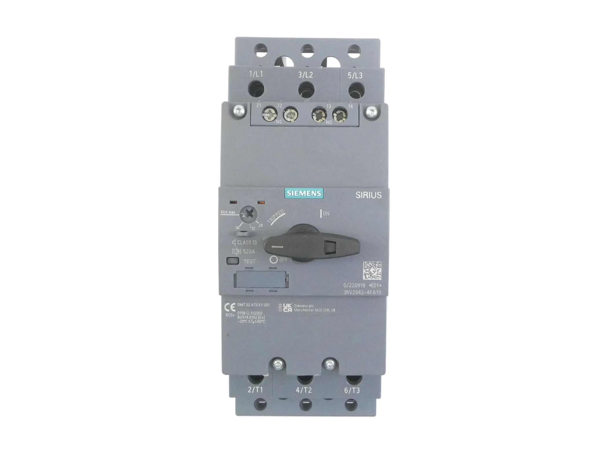 SIEMENS 3RV2042-4FA10 LEISTUNGSSCHALTER *E04*