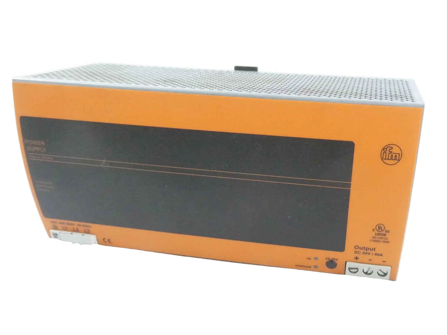 IFM ELECTRONIC DN2035 POWER SUPPLY DC24V/40A