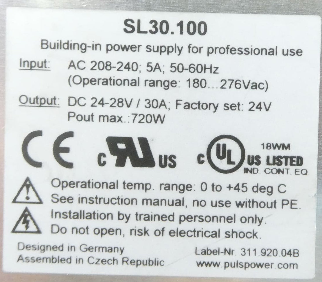 PULS SL30.100 NETZTEIL 24-28V 20A
