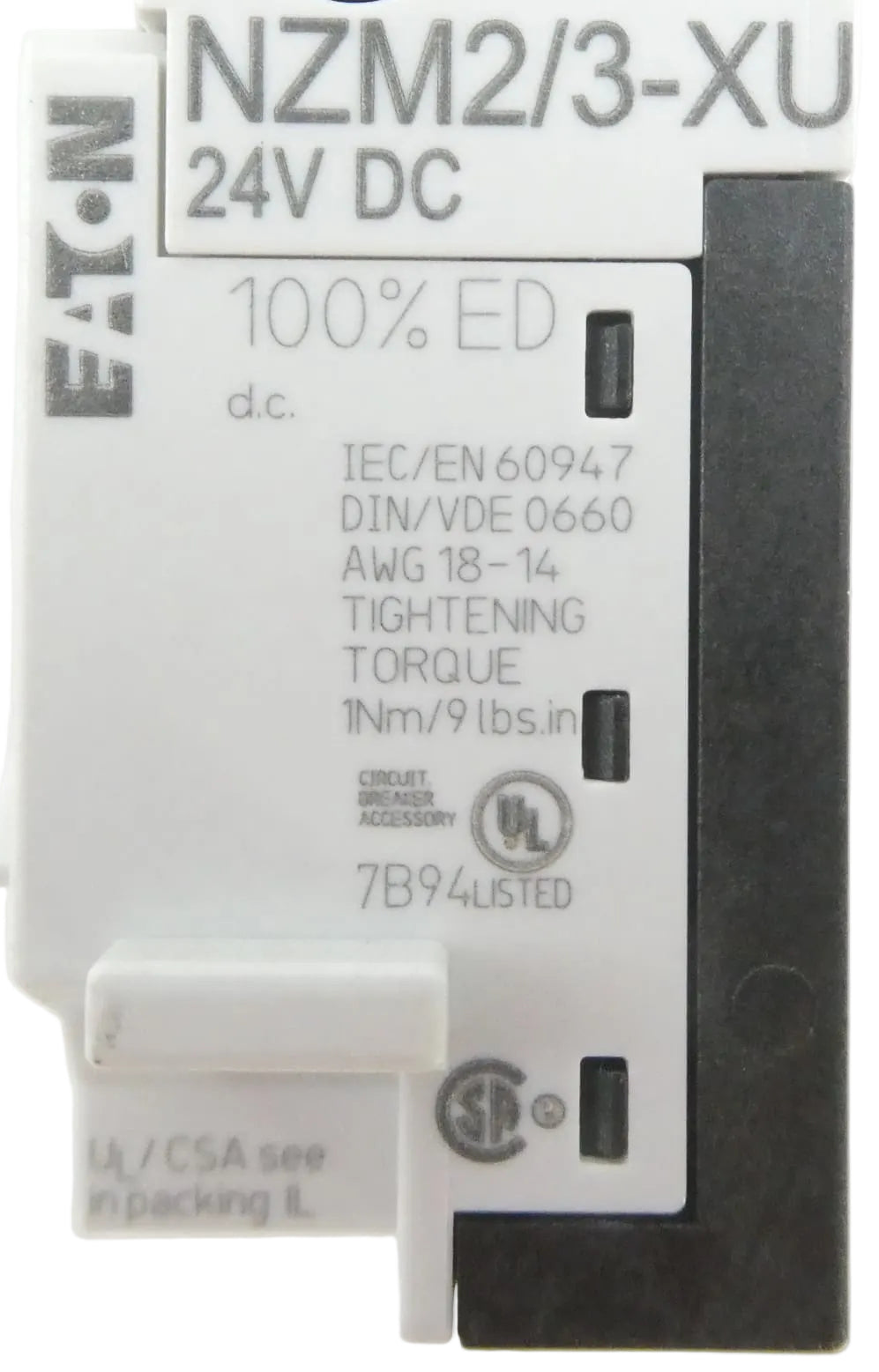EATON NZM2/3-XU24VDC NZM2/3-XU 24V DC UNTERSPANNUNGSAUSLÖSER