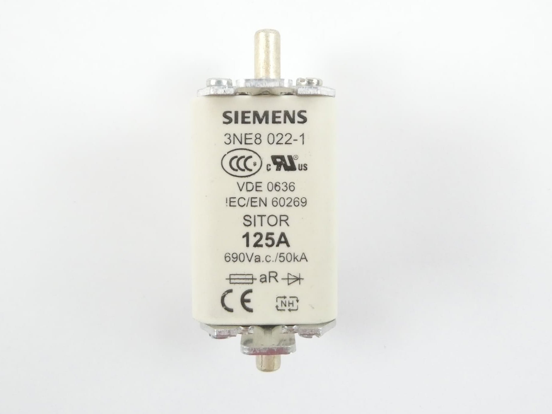 WÖHNER QCB-NH00 NH-SICHERUNGS-LASTTRENNSCHALTER 160A + 3x SIEMENS 3NE8022-1 SICHERUNG