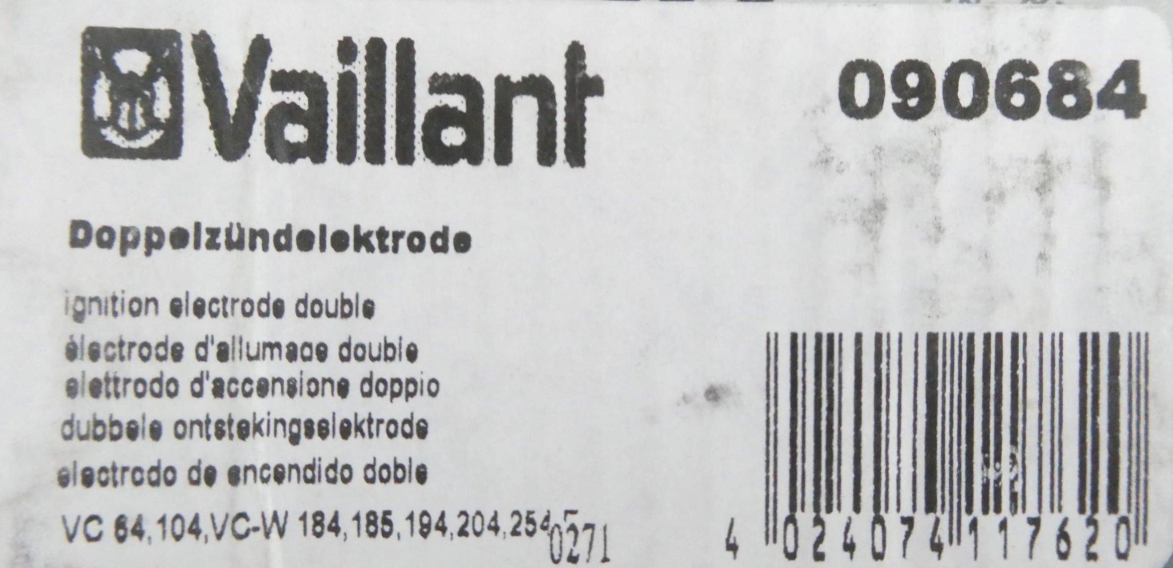 VAILLANT 090684 ZÜNDELEKTRODE