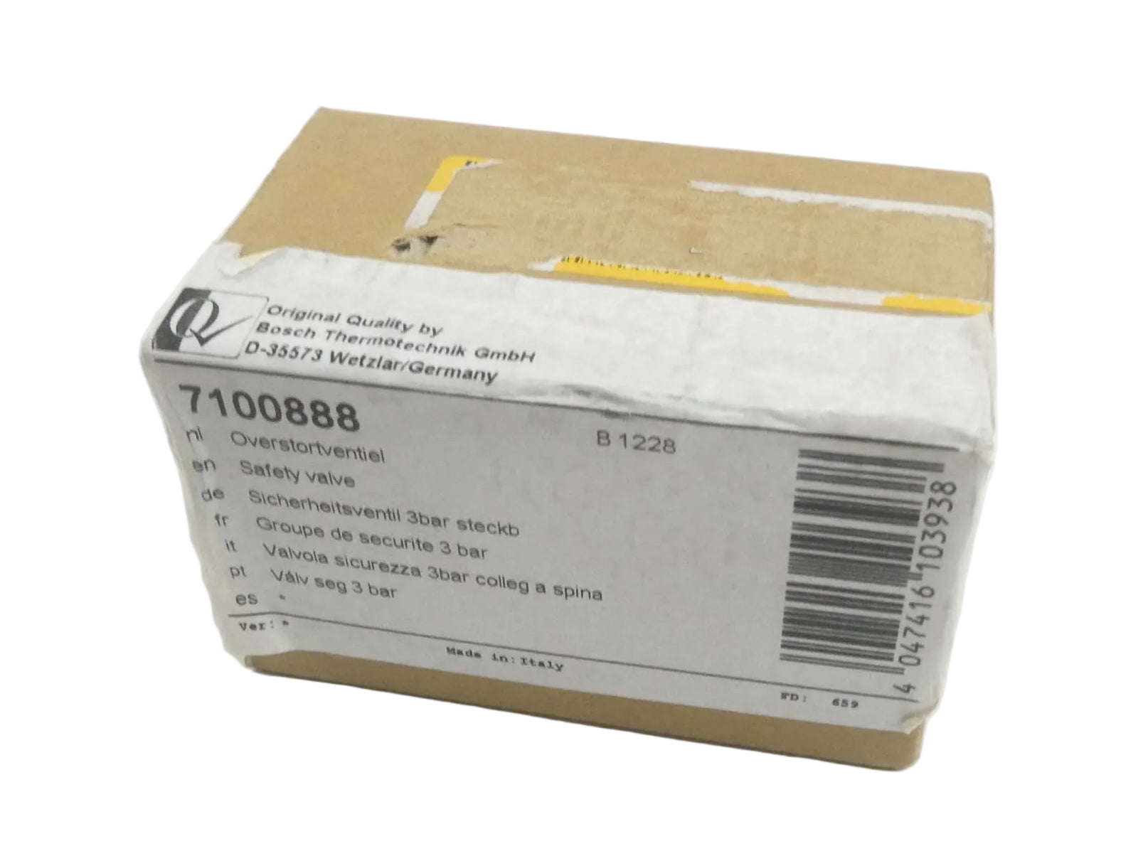 BUDERUS 7100888 SICHERHEITSVENTRIL 3bar steckbar