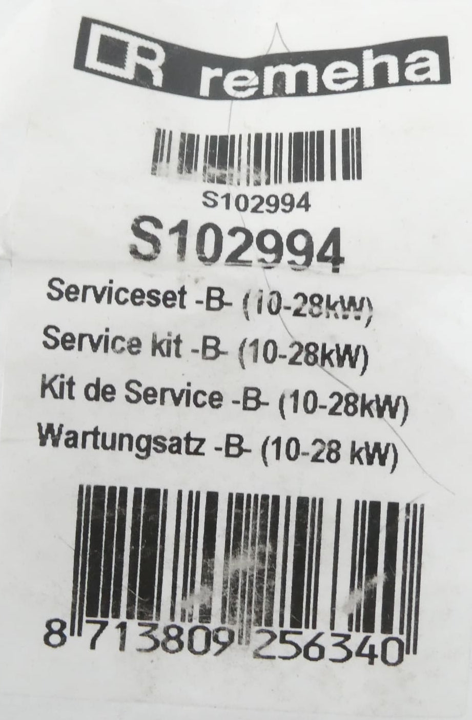 REMEHA S102994 WARTUNGSSATZ -B- (10-28 kW)