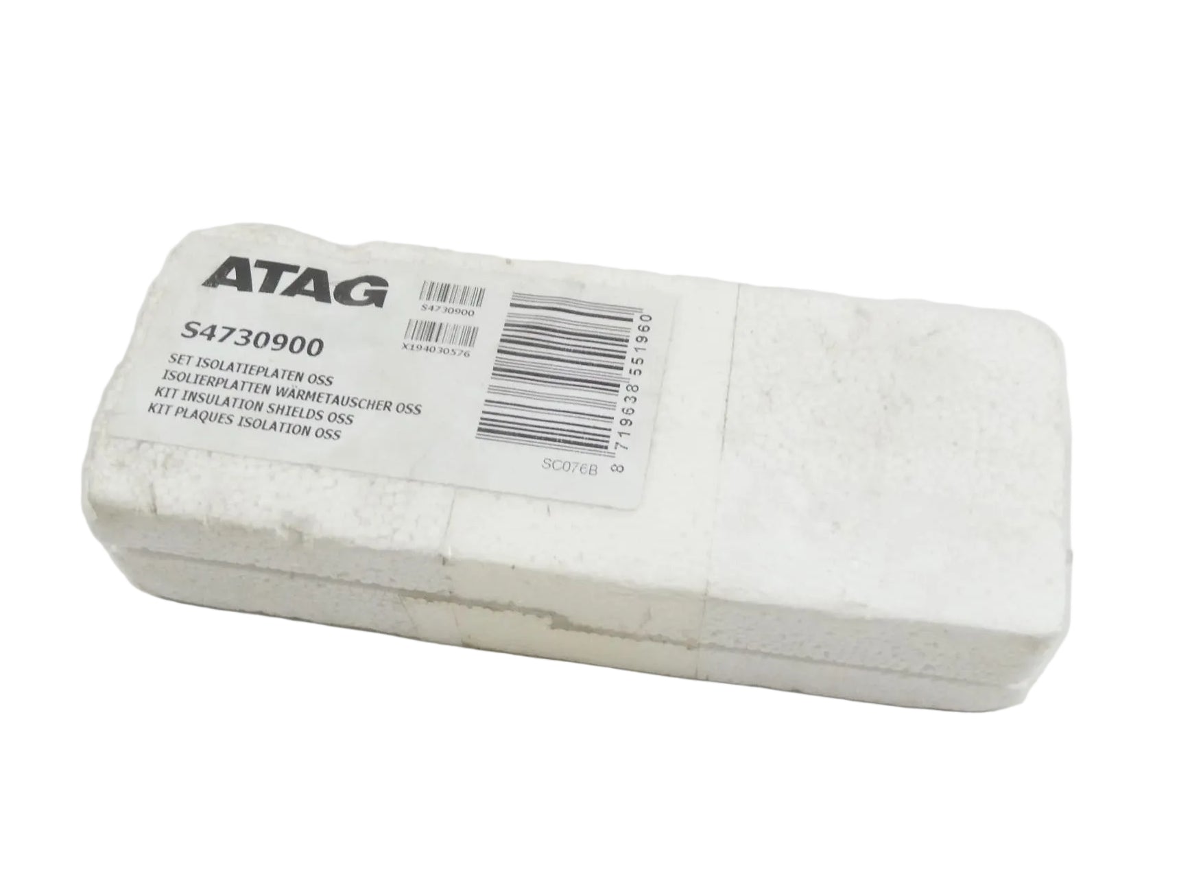 ATAG S4730900 ISOLIERPLATTEN WÄRMETAUSCHER OSS