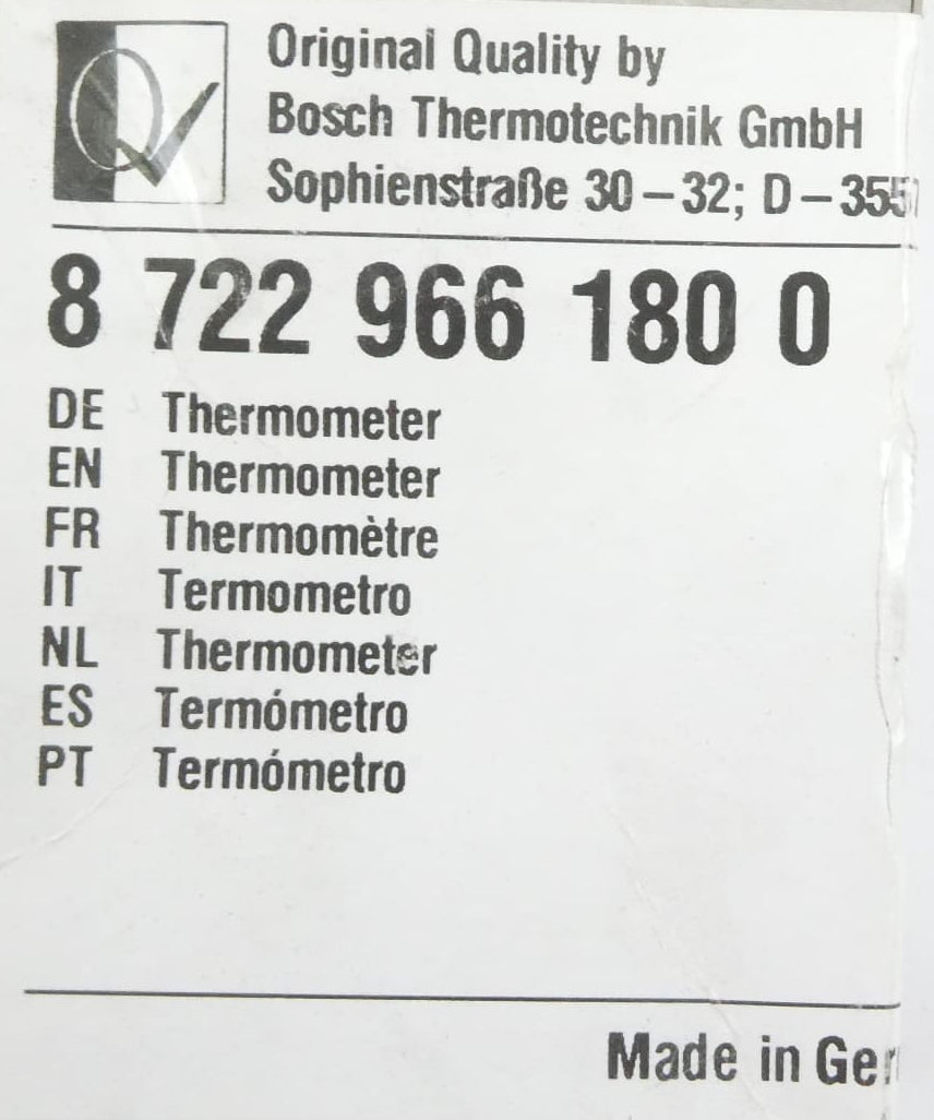 Junkers / Bosch 87229661800 Thermometer