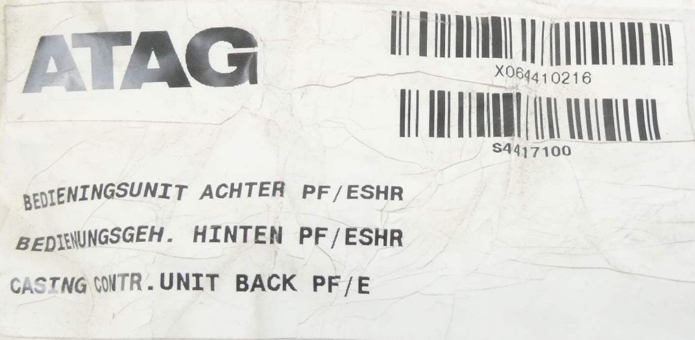 ATAG S4417100 Rückwand Bedienungsgehäuse PF/ESHR