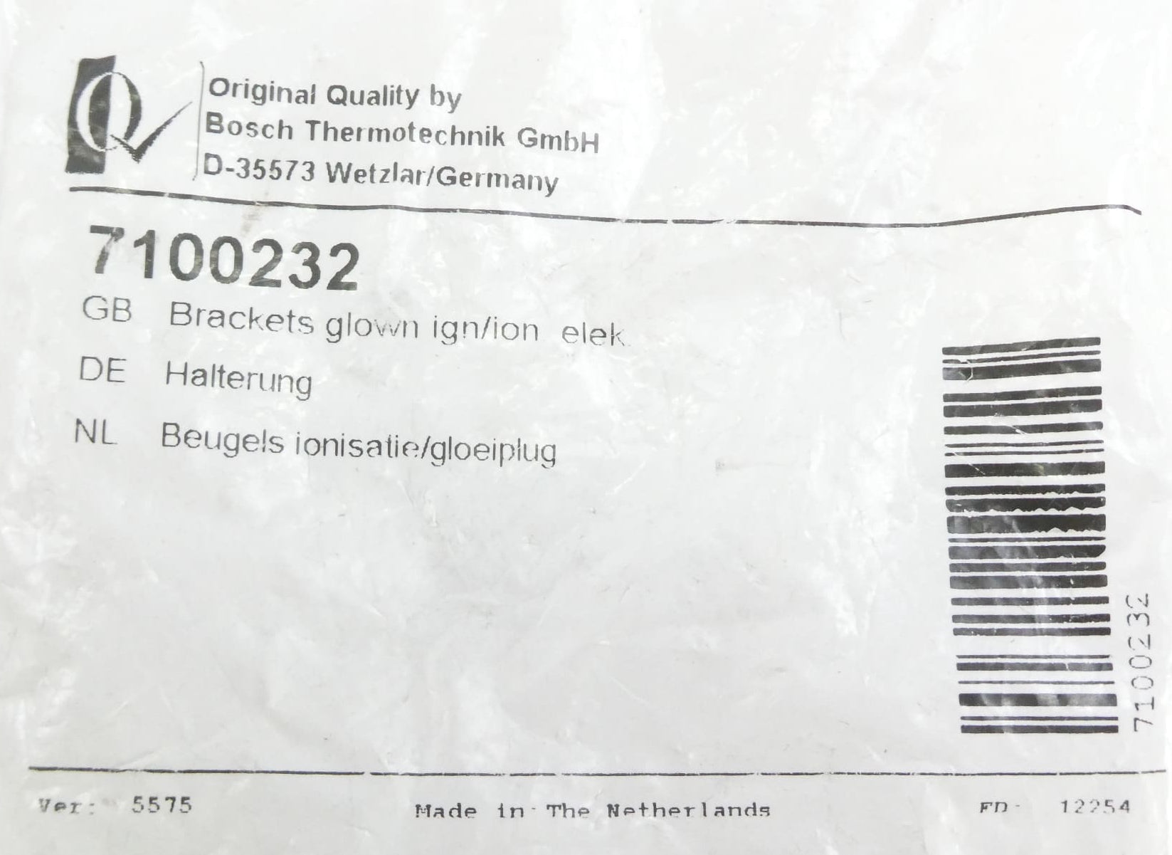 Bosch 7100232  Befestigung Glühzünder, alte Nummer 8718600569 38433